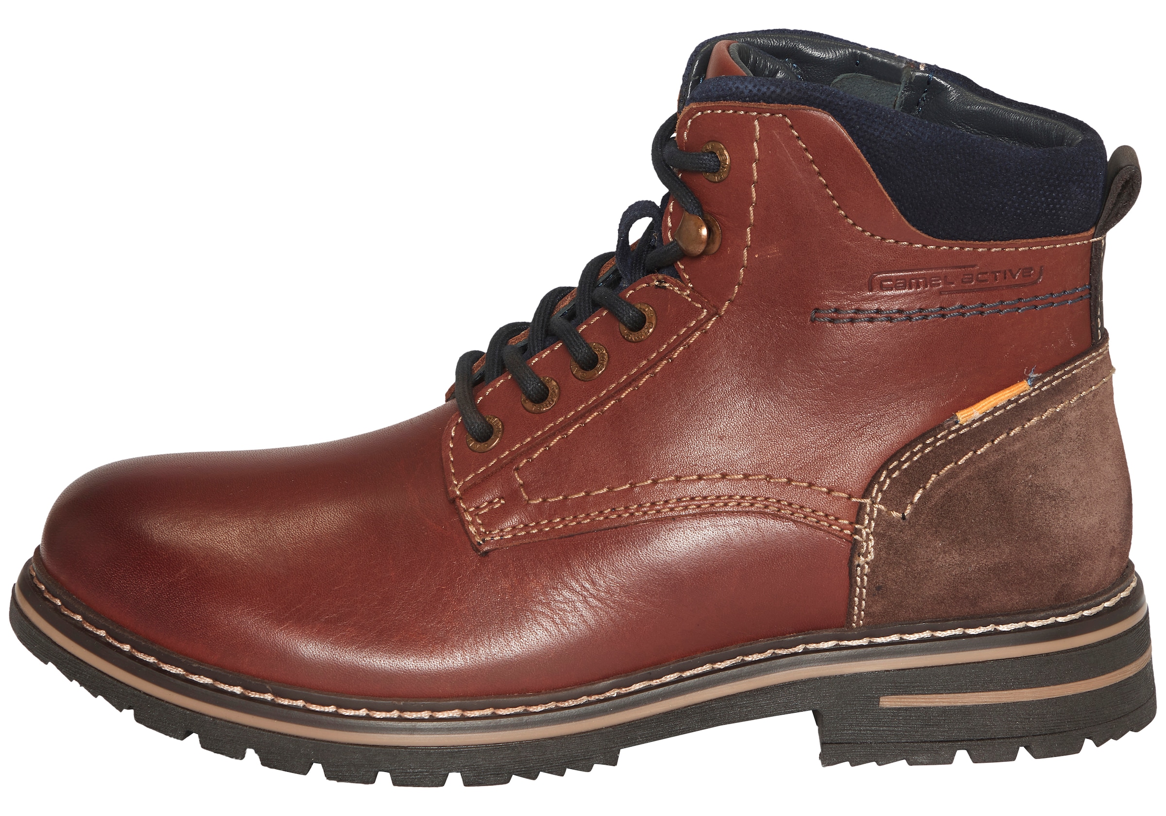 camel active Schnürboots  Winterboots, Stiefel mit Reissverschluss