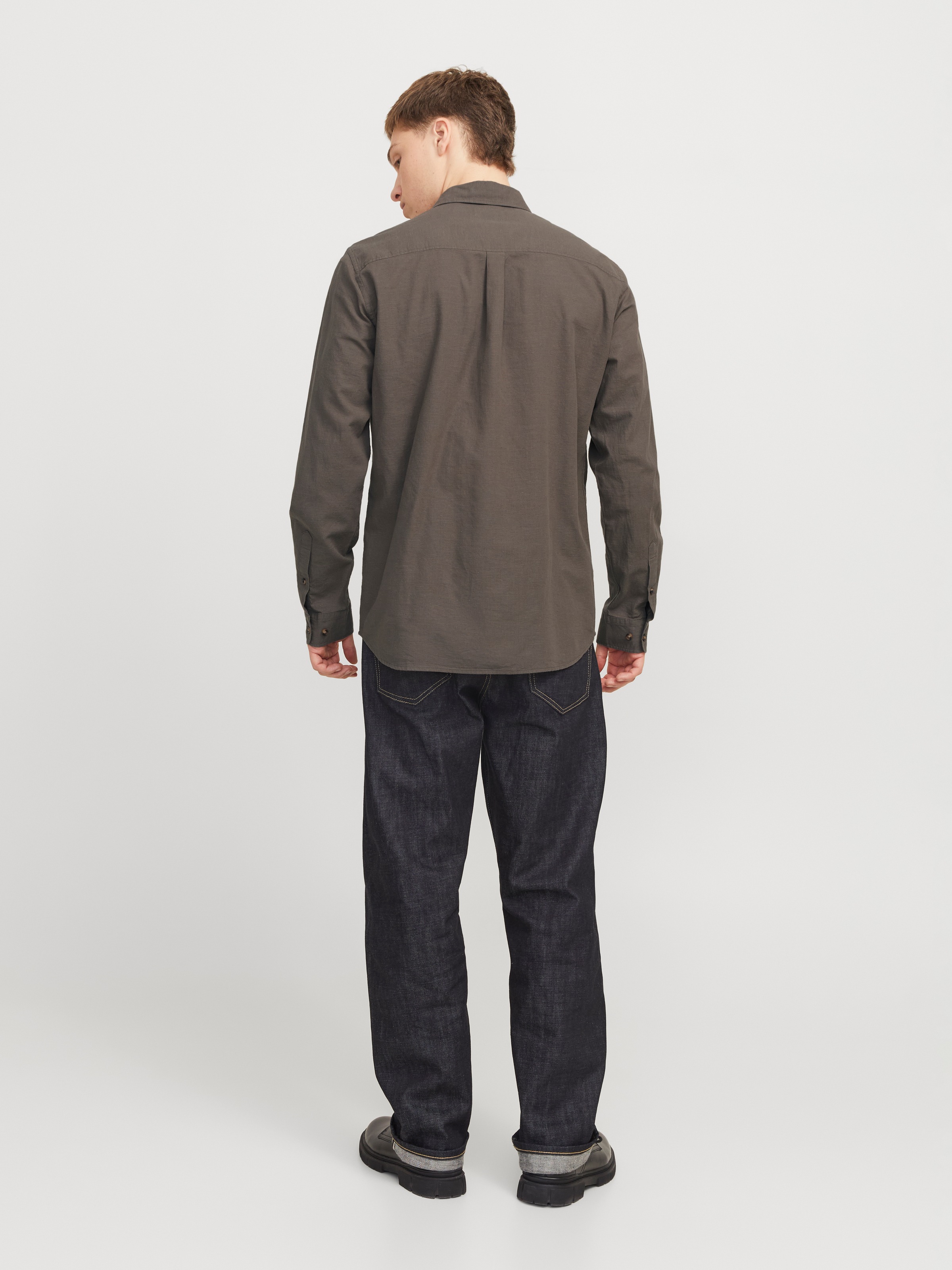 Jack & Jones Langarmhemd »JJESUMMER SHIRT LS SN«, mit Hemdkragen