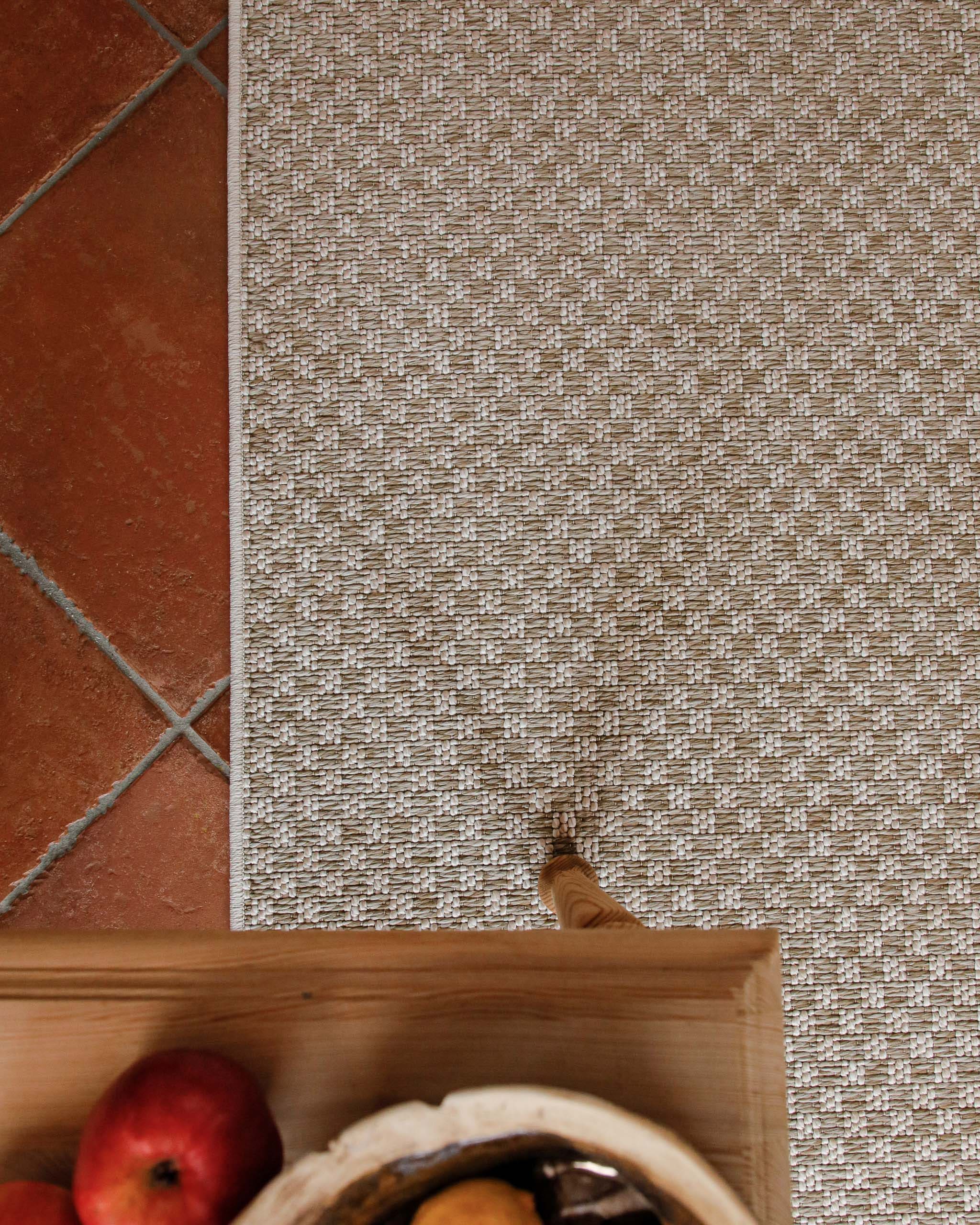 Wecon home Teppich »Miami South Beach« rechteckig 5 mm Höhe In- & Outdoor Teppich, wetterfest, kariert, Balkon, pflegeleicht