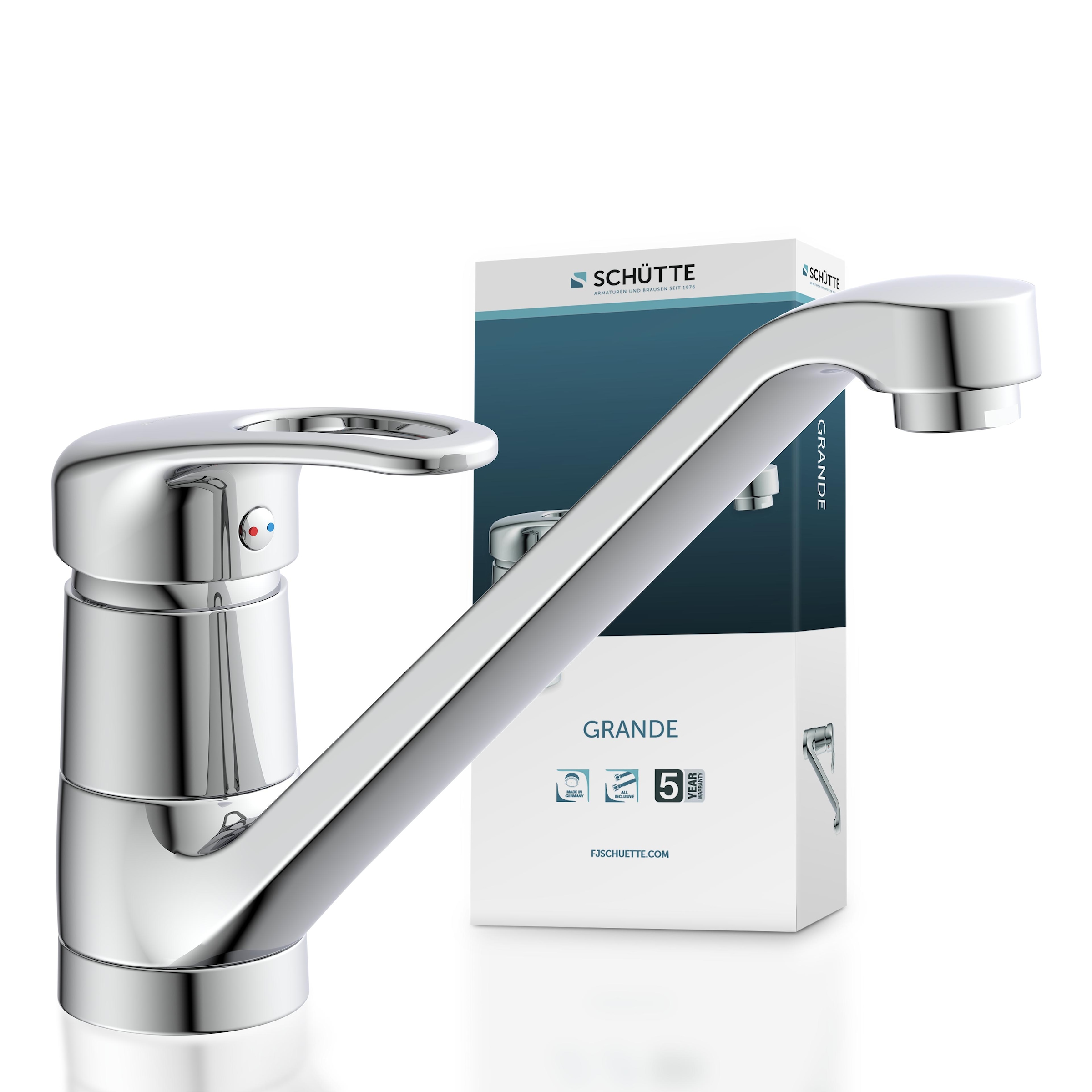 Schütte Robinet d'évier »GRANDE« Pivotant à 360°, cartouche silencieuse, buse mélangeuse de marque