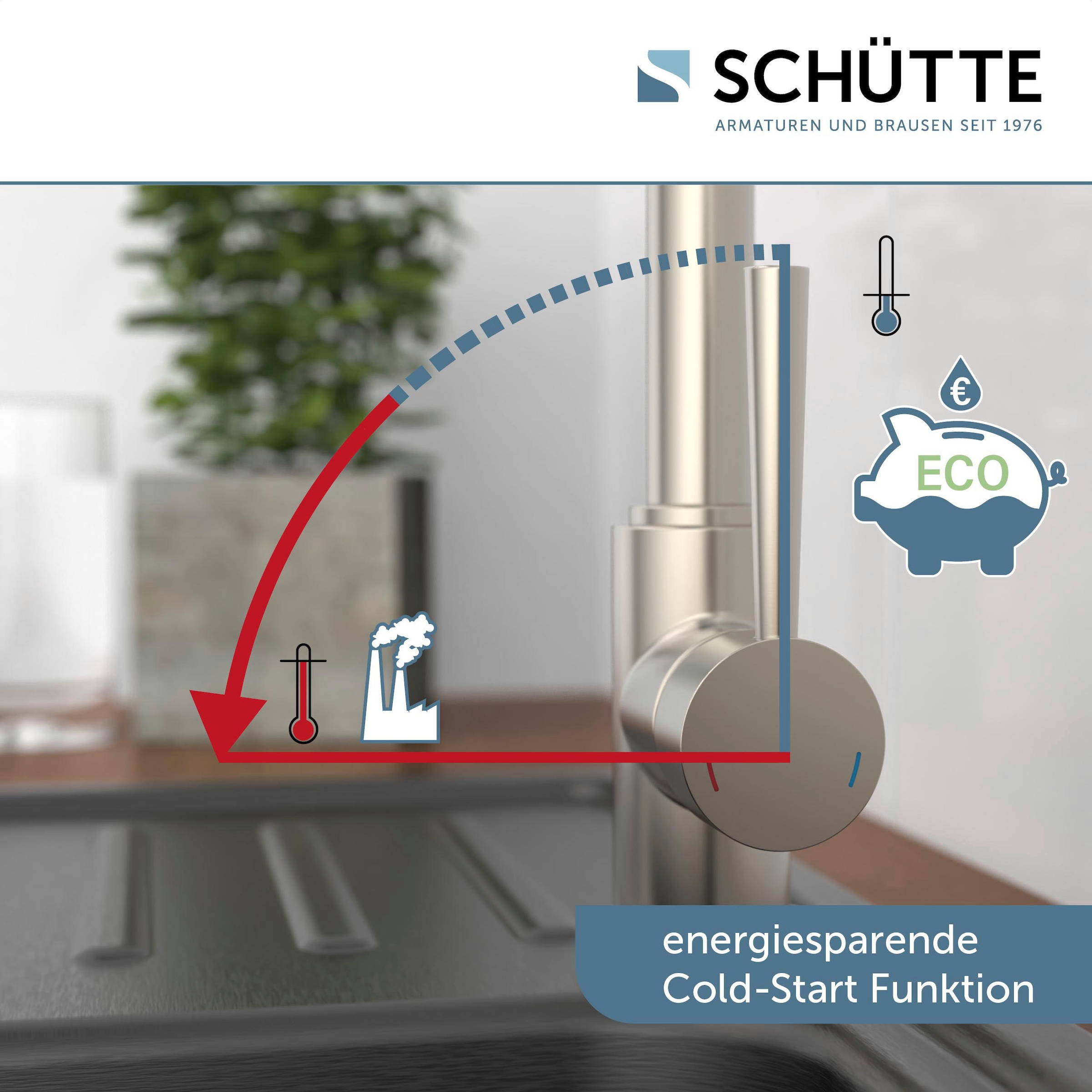 Schütte Spültischarmatur »Cornwall«, Niederdruck, 360° schwenkbarer Wasserhahn, Mischbatterie