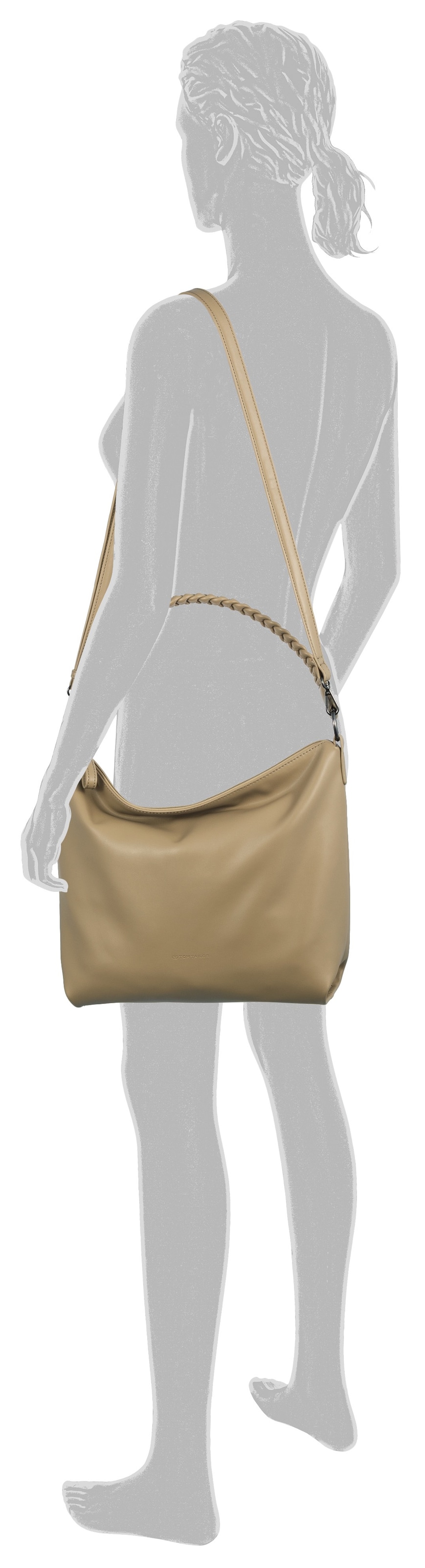 TOM TAILOR Hobo »ZENIA Hobo bag«, mit geräumigem Hauptfach