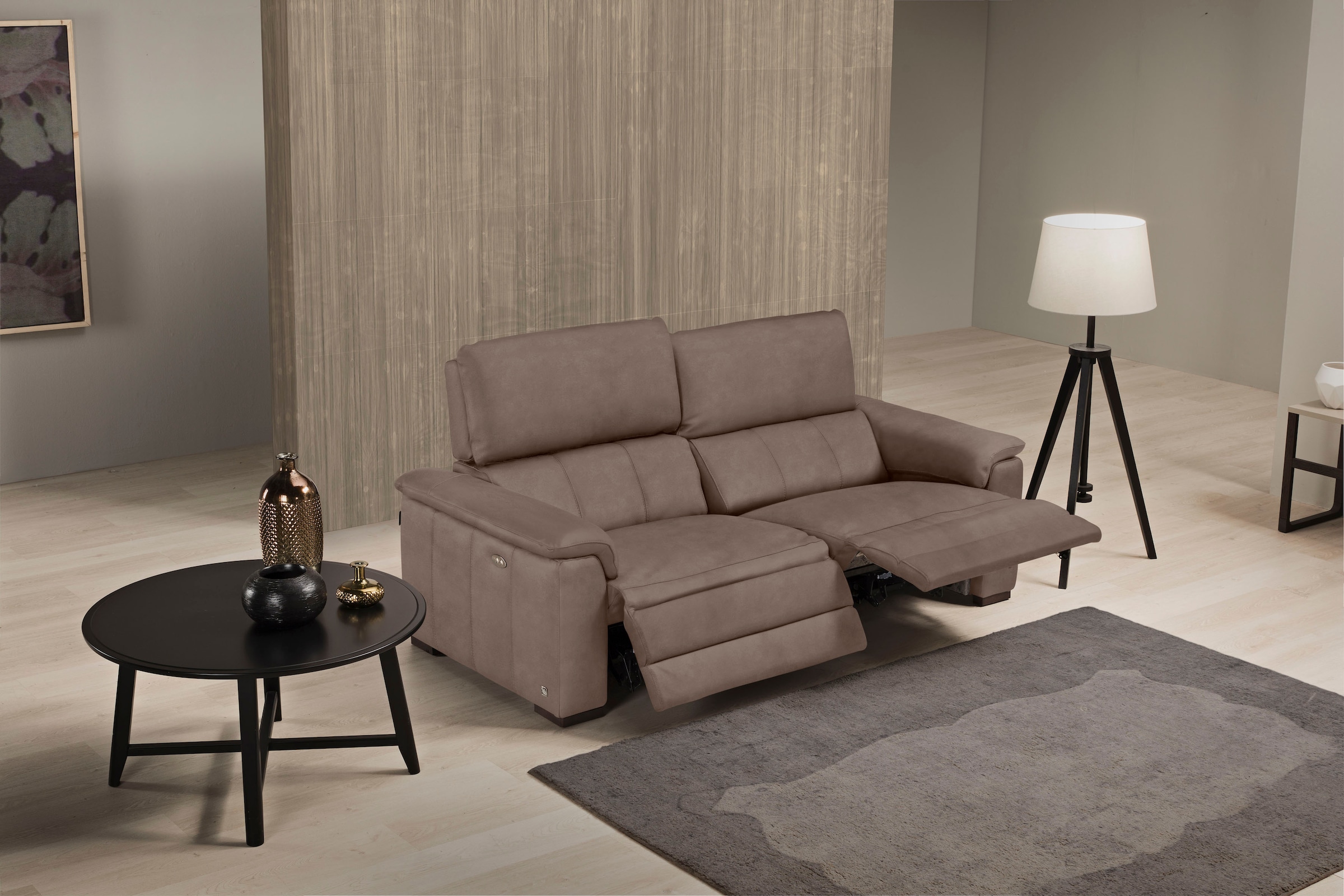 Egoitaliano 2,5-places »Capucine« wahlweise mit elektrisch oder manuell verstellbarer Relaxfunktion