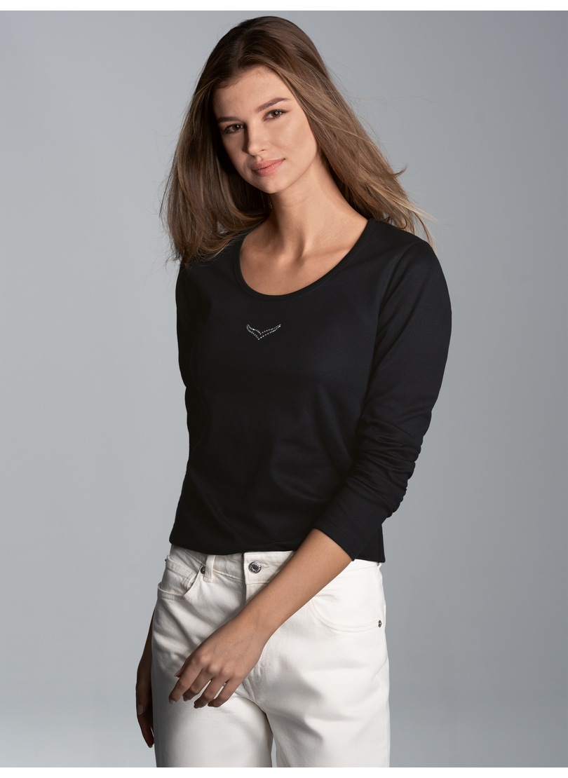 Image of Trigema Longsleeve "TRIGEMA Langarmshirt mit Kristallsteinen" 1 Stk.