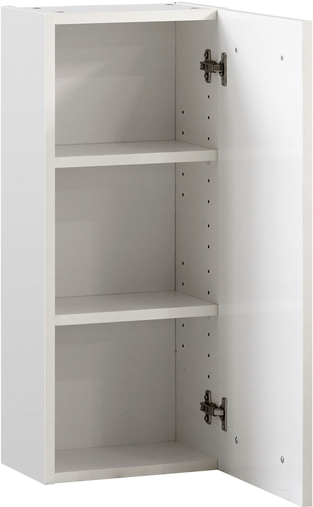Saphir Hängeschrank »Quickset 335 Wand-Badschrank 30 cm breit mit 1 Tür und 2 Einlegeböden« Badezimmer-Hängeschrank, Griffe in Chrom Glanz