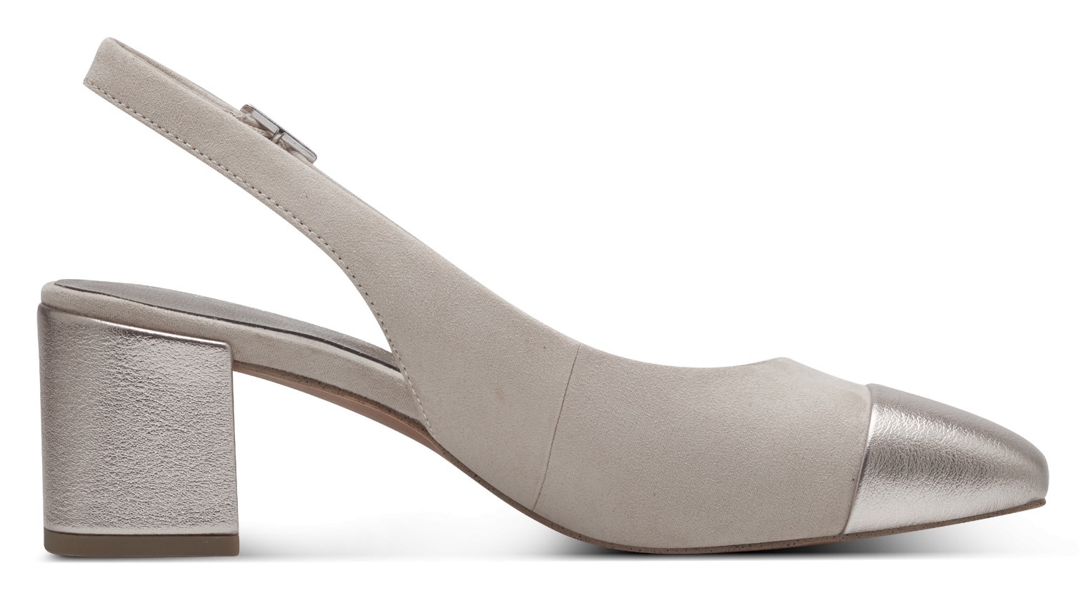 MARCO TOZZI Slingpumps, Abendschuh, Sommerschuh, Blockabsatz, in modischer Karreeform