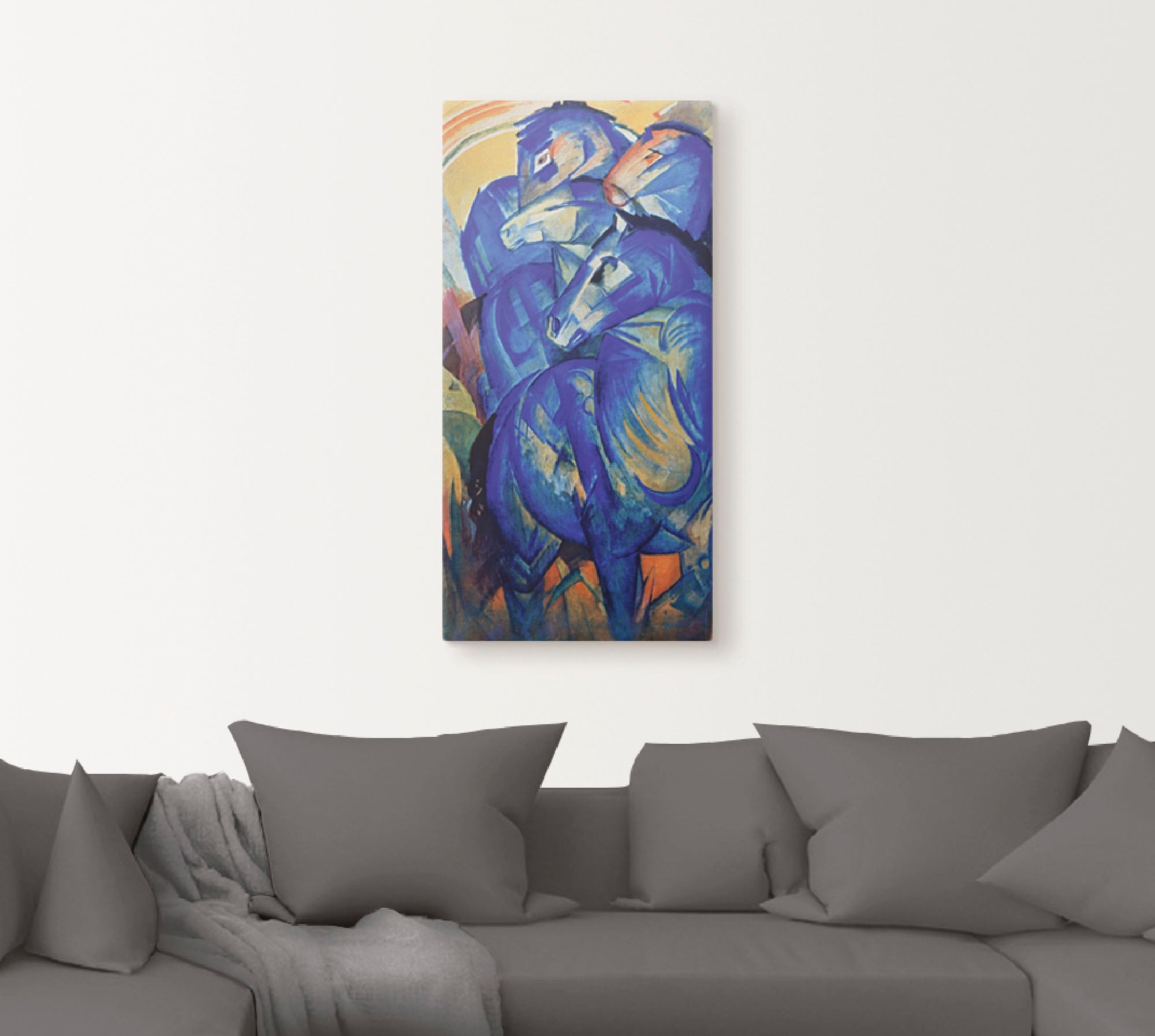 Artland Wandbild »Turm der blauen Pferde. 1913«, Haustiere, (1 St.), als Leinwandbild, Poster in verschied. Grössen