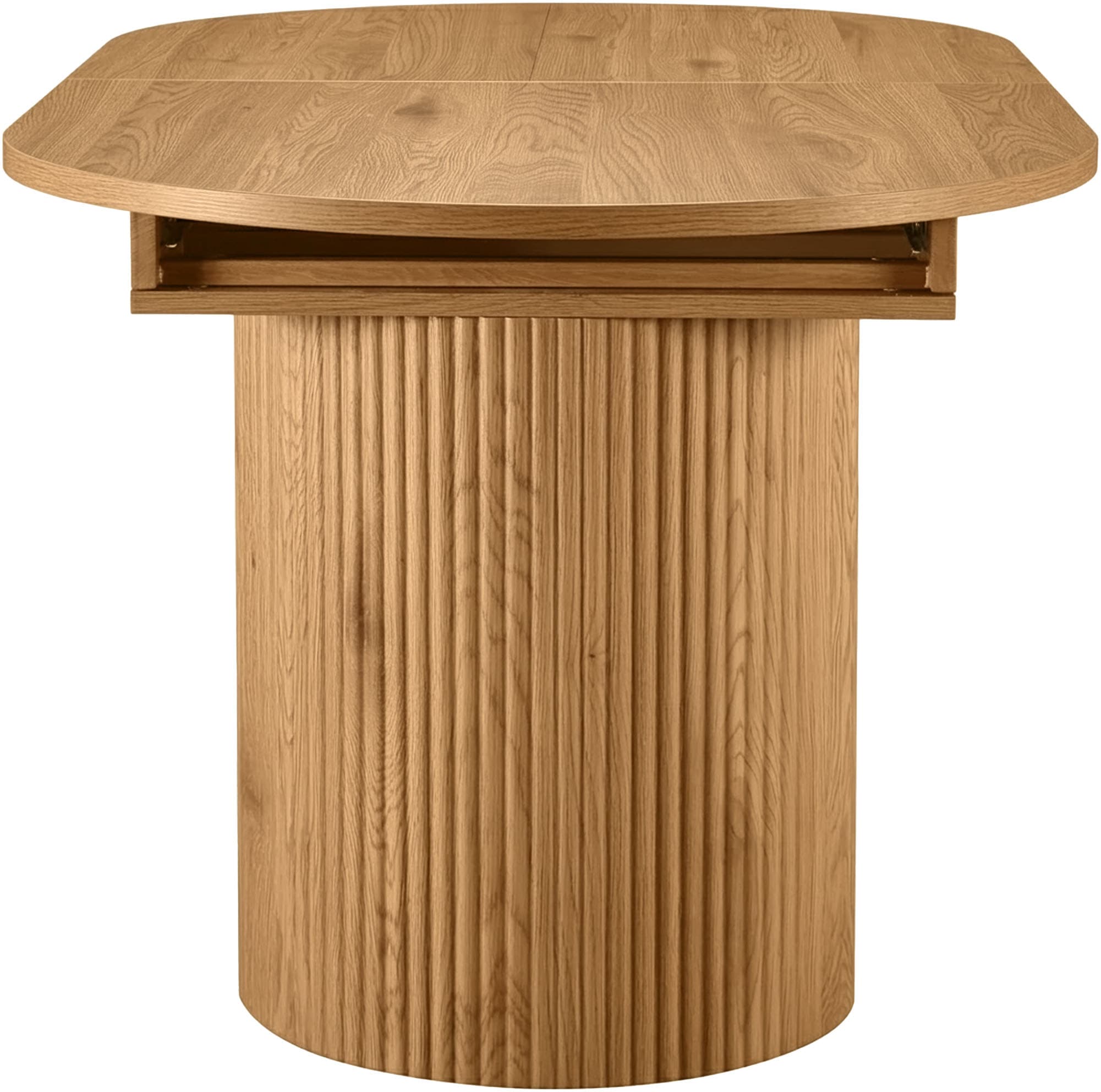 GOODproduct Table de salle à manger »Gartempe« extensible 160-210 cm, extension synchronisée, incl. tablette, largeur 90cm