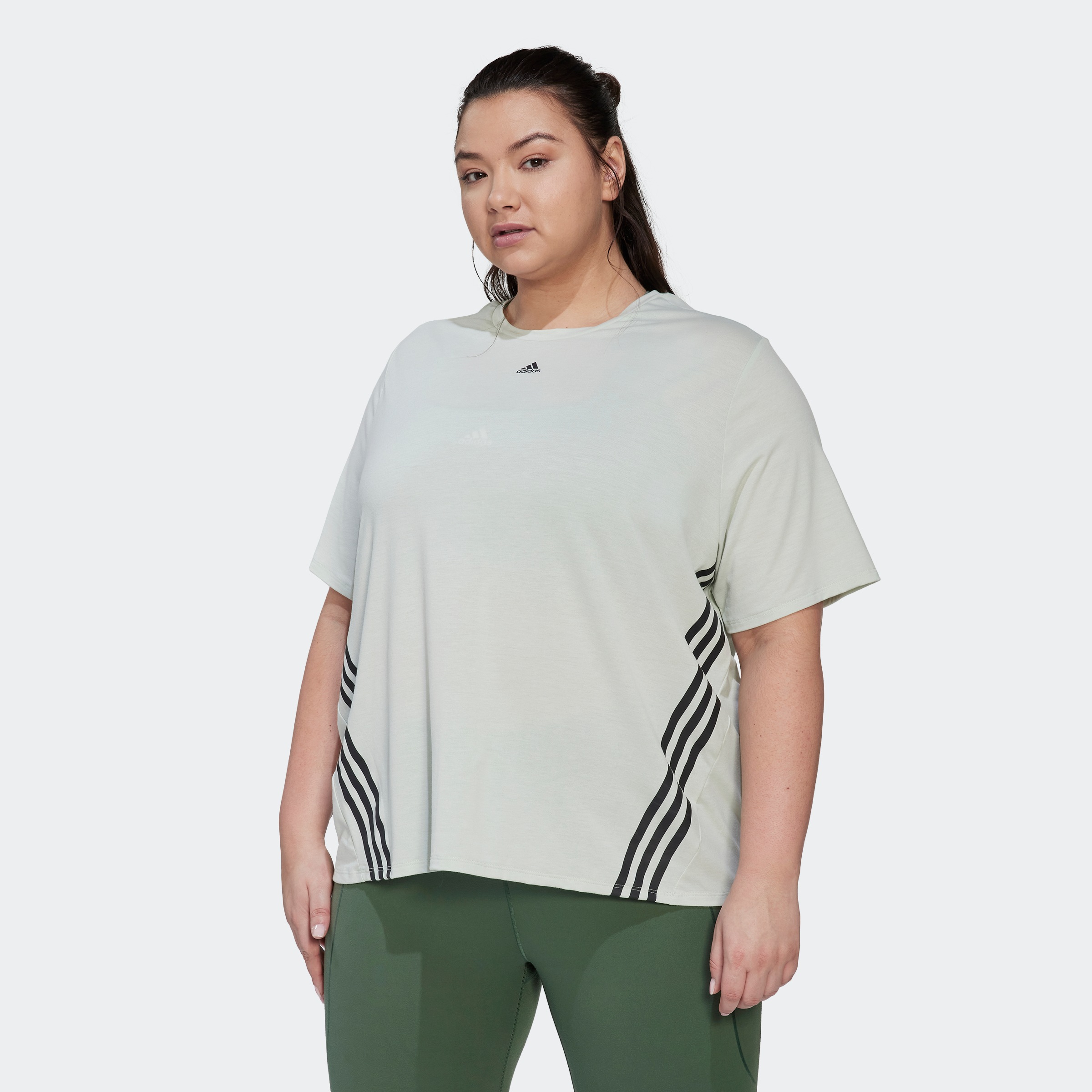 adidas Performance T-Shirt »TRAIN ICONS 3-STREIFEN – GROSSE GRÖSSEN« kaufen