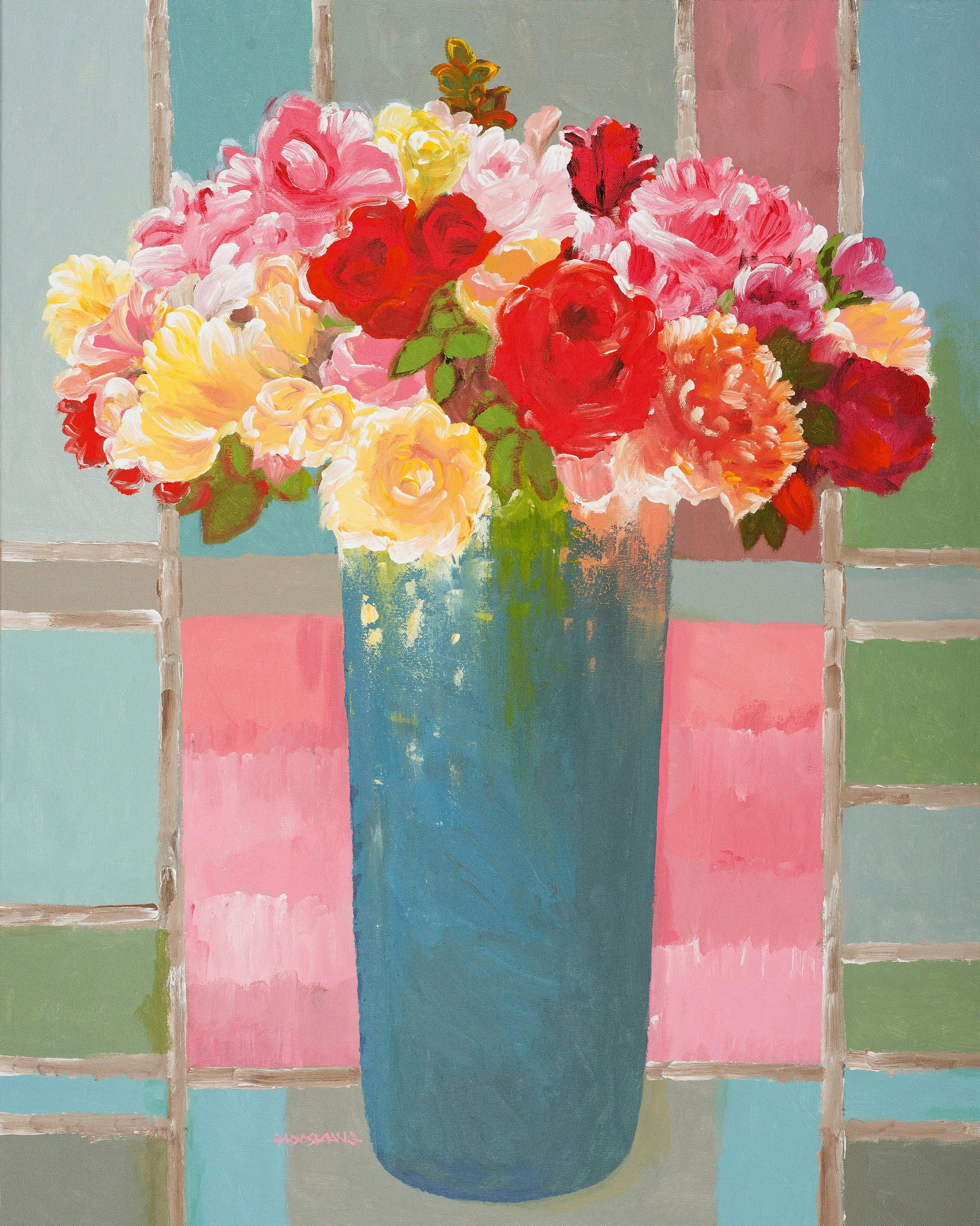 Image of Home affaire Kunstdruck »KHORASANI / Blühende Brillianz«, (auf Leinwand 60/3,5/80 cm) bei Ackermann Versand Schweiz