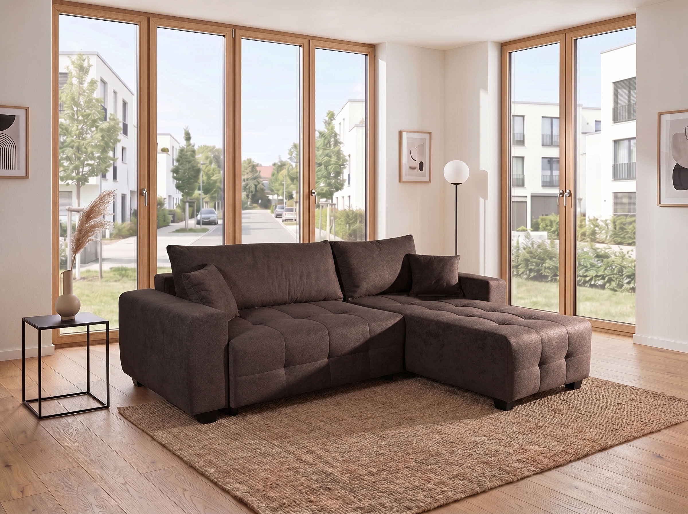 Image of COLLECTION AB Ecksofa Ecksofa,Schlaffunktion,Bonnelfederkern,Rückenkissen