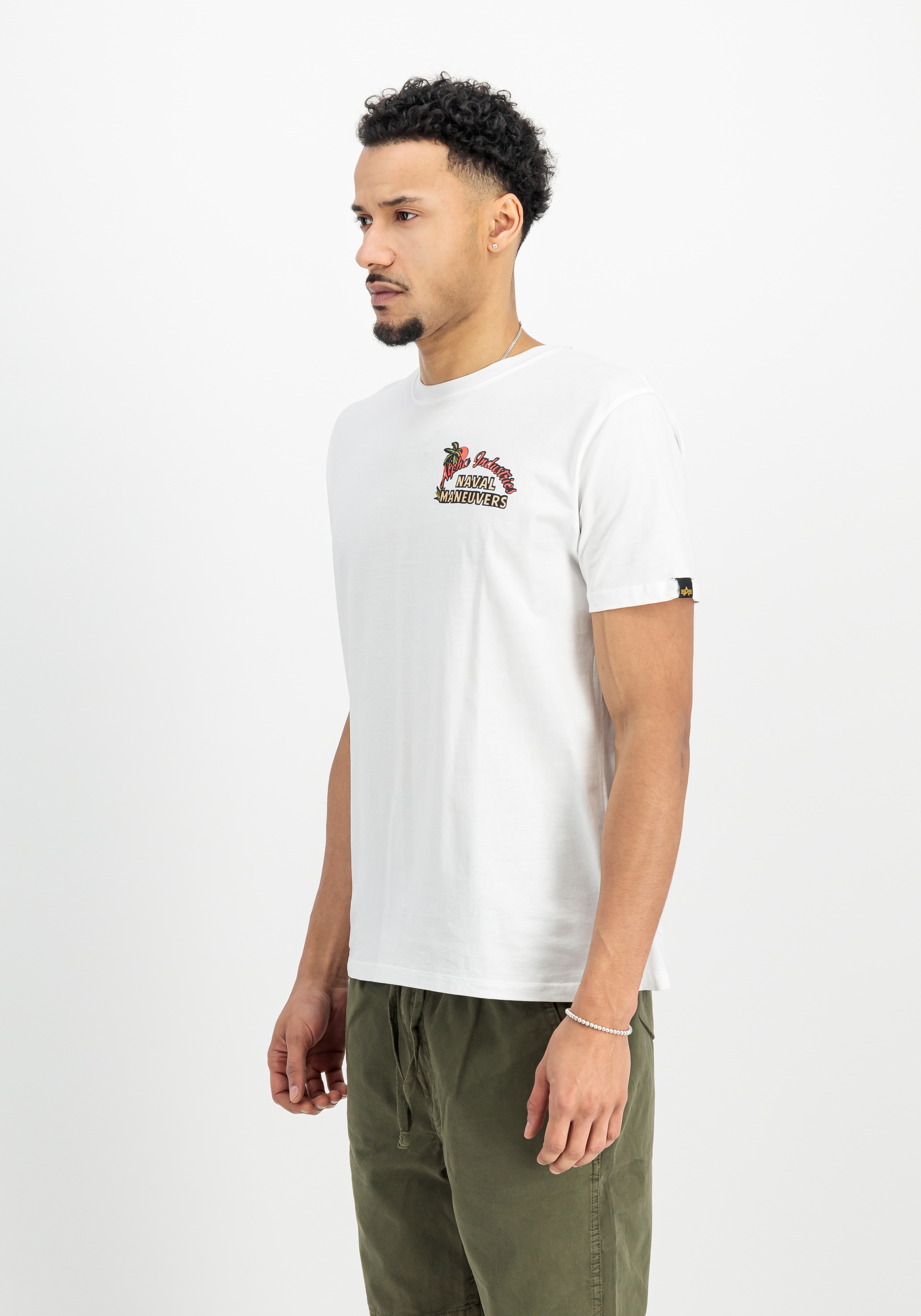 Image of Alpha Industries T-Shirt "Naval Backprint T-Shirt"