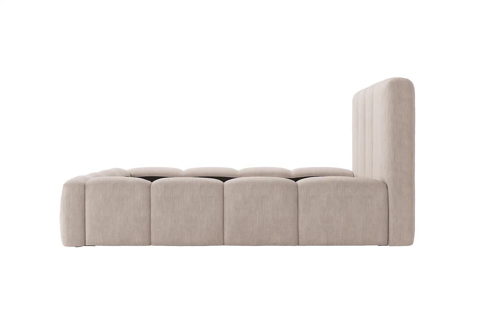 Home affaire Polsterbett »LHUBERT wahlweise mit/ohne Bettkasten, Breite Liegefläche 160/180 cm« Stauraumbett, Doppelbet mit Kopfteil, ohne Matratze