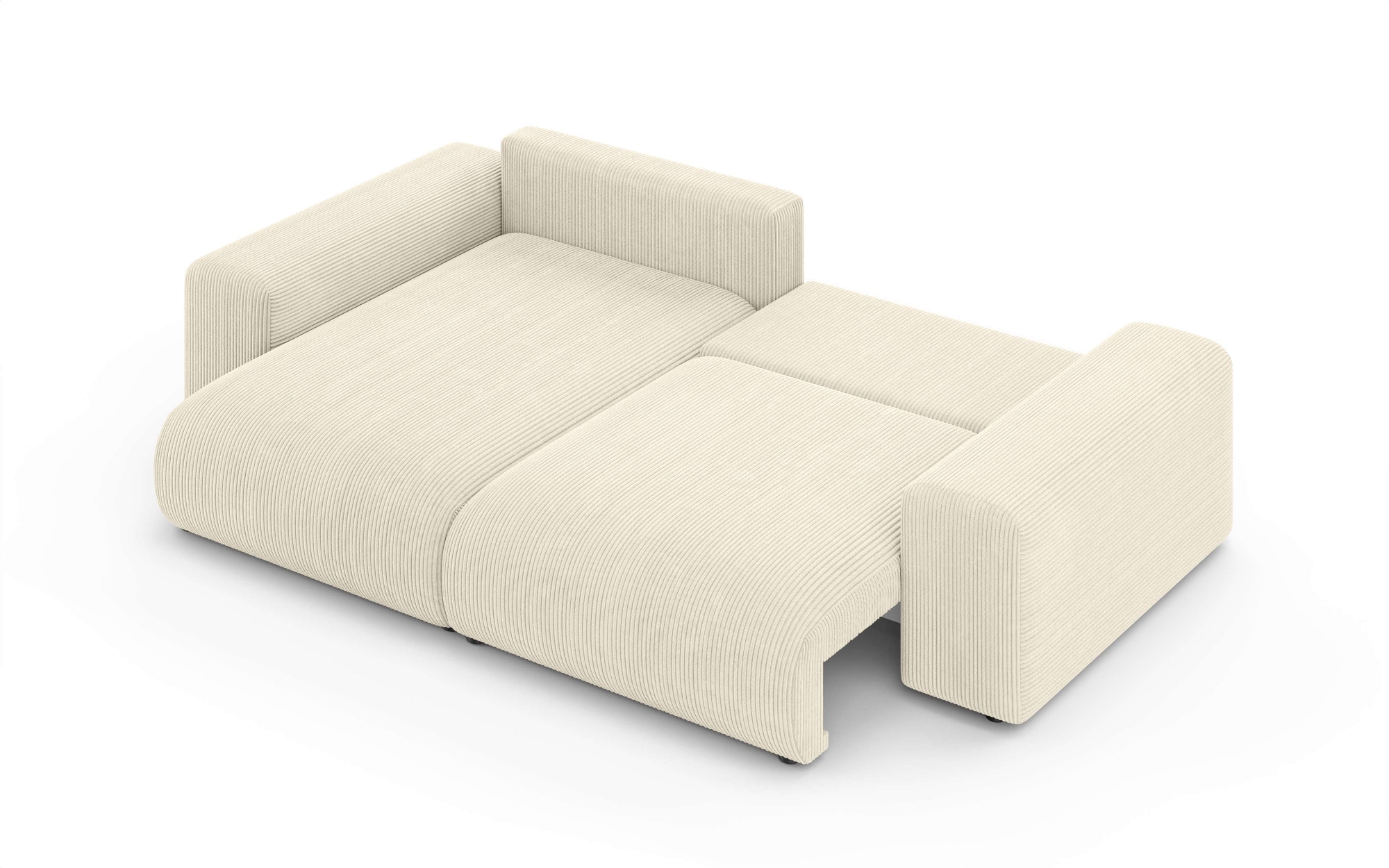 Home affaire Ecksofa »LAKESIDE mit Bettfunktion und Bettkasten, B/T/H 257/166/84 cm«, L-Form, Recamiere beidseitig montierbar, Wellenunterfederung