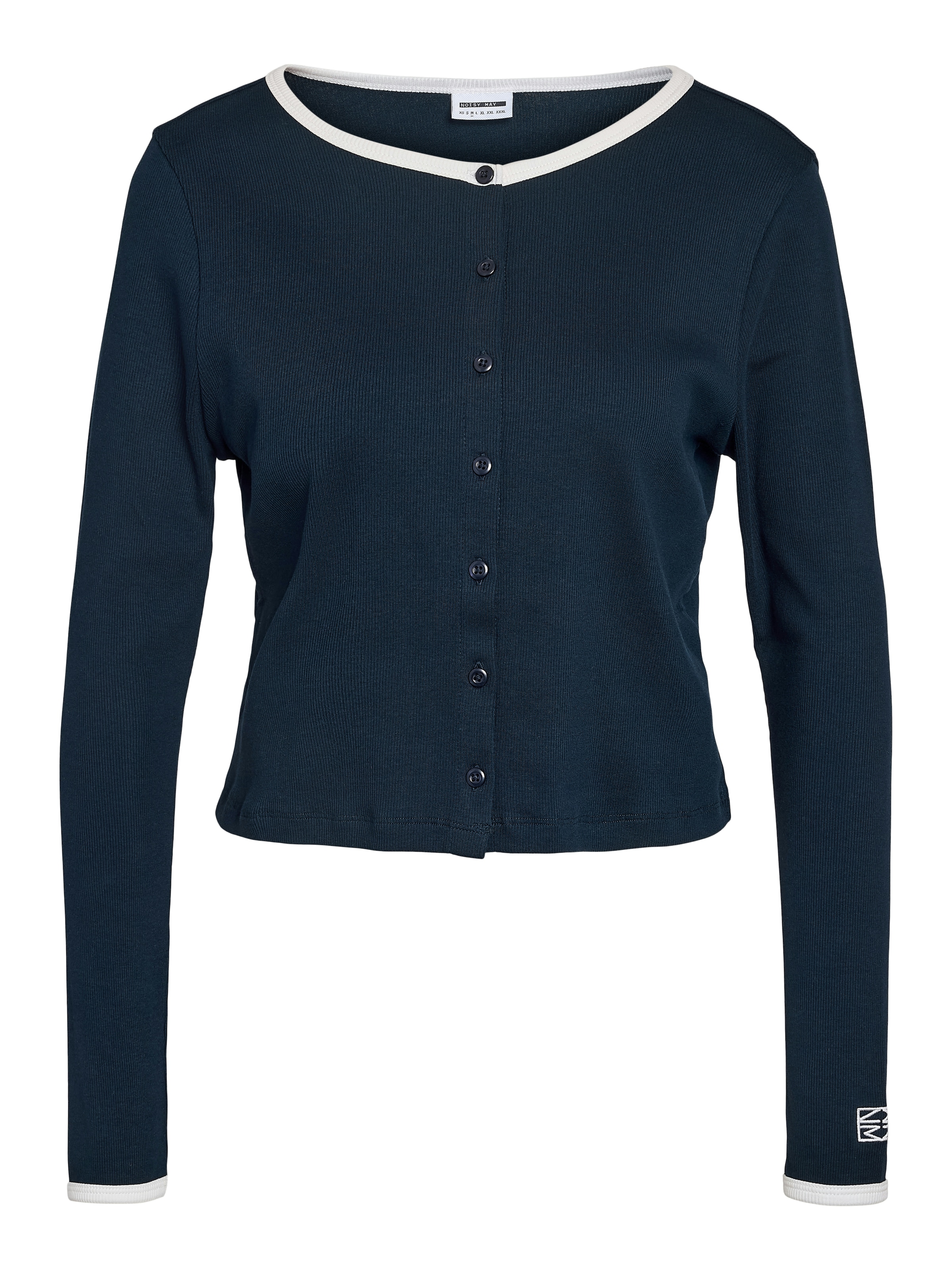 Noisy may Strickjacke »NMJUDY L/S CONTRAST CARDIGAN JRSFWD NOOS«