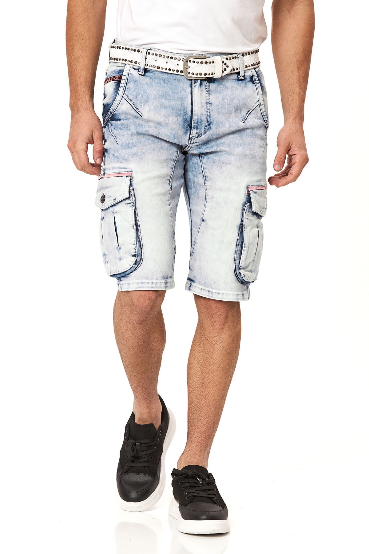 Image of Cipo & Baxx Jeansshorts Baumwollmischung, regular fit