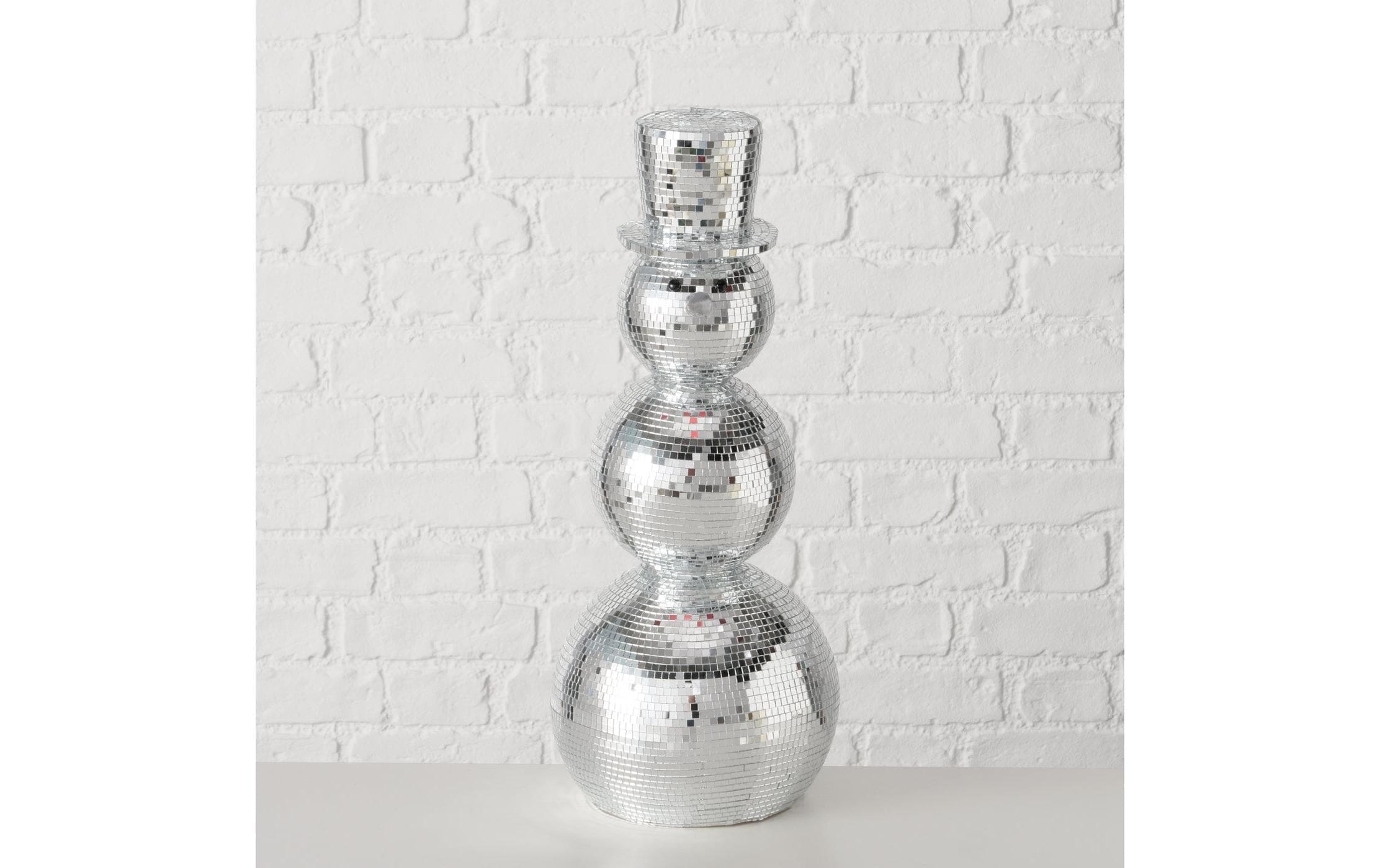 BOLTZE Weihnachtsfigur »Schneemann Disco 50 x 22 cm«