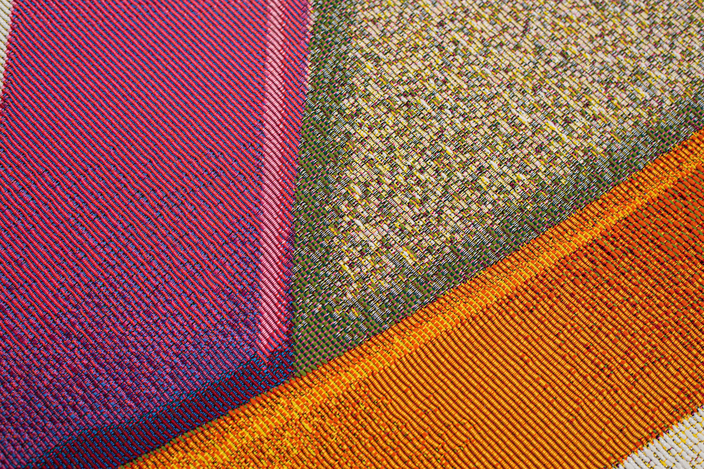 Sansibar Teppich »Rantum Beach SA-019«, rechteckig, 5 mm Höhe, Flachgewebe, modernes Design, Sonnenschirme, In- und Outdoor geeignet