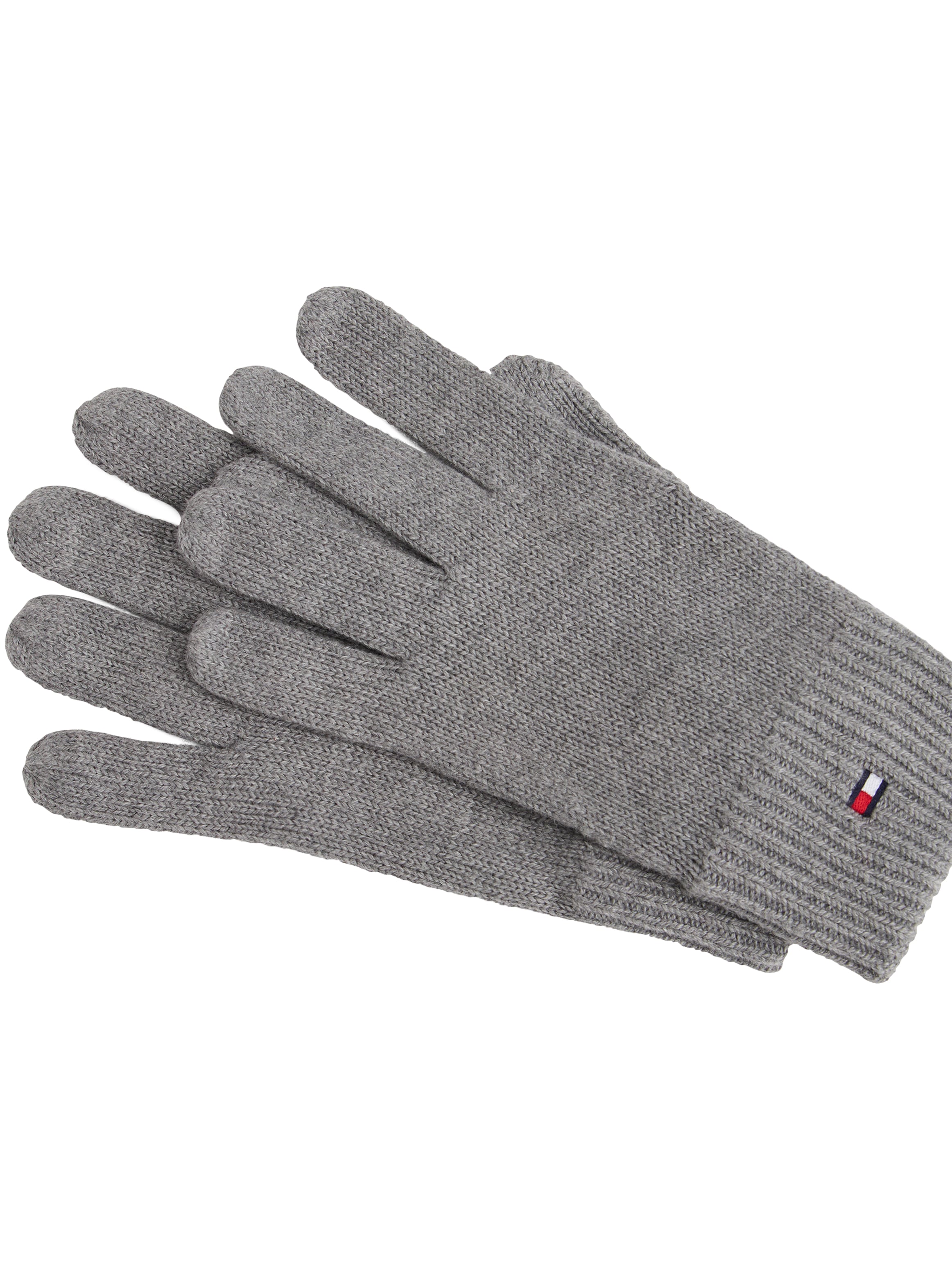 Tommy Hilfiger Strickhandschuhe »ESSENTIALS FLAG GLOVES«, mit Logostickerei