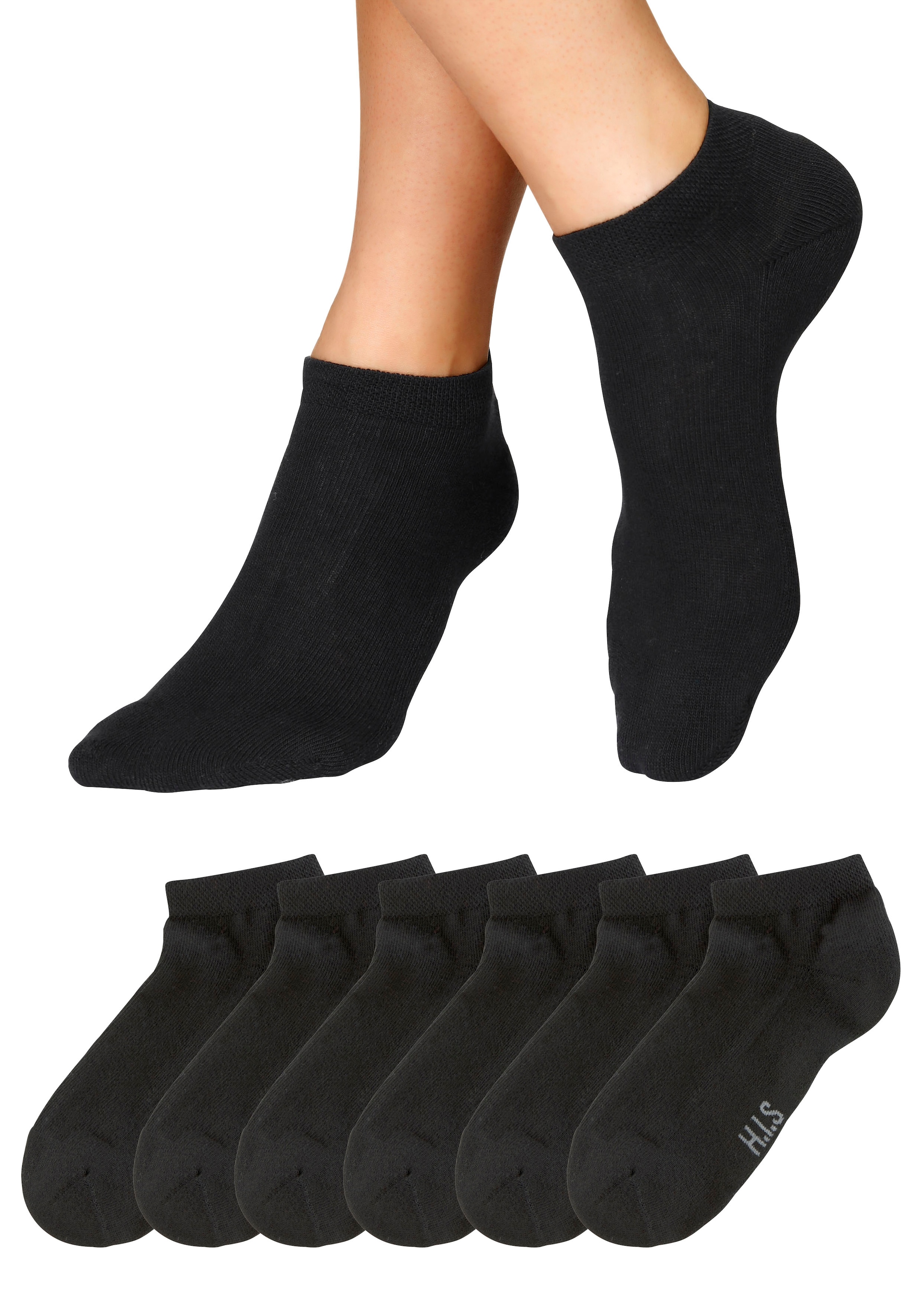 H.I.S Sneakersocken, (Set, 6 Paar), mit weicher Frotteesohle