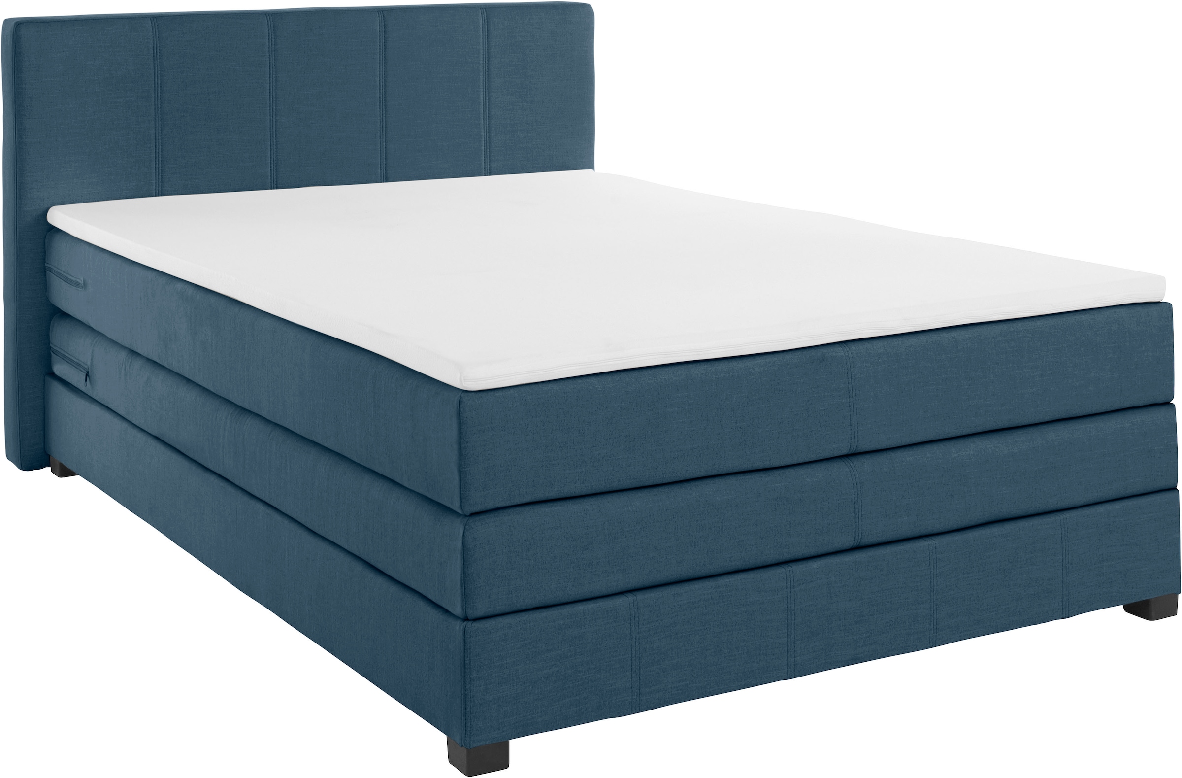 GOODproduct Boxspringbett »Peetu« Taschenfederkern-Matratze, in 4 Breiten und 4 Farben, incl. Topper