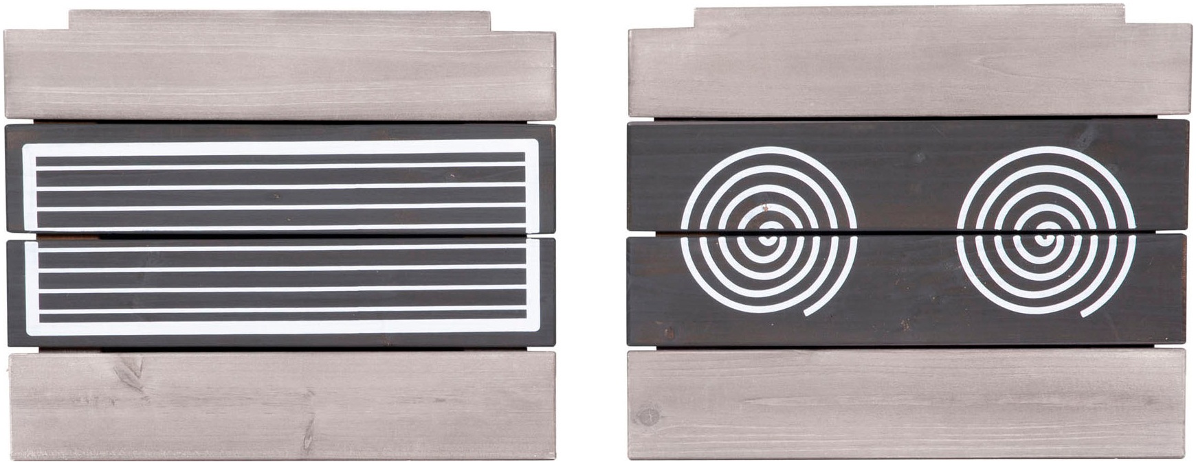 roba® Sandkasten »117 x 118 x 54 cm, mit Matschküche, grau« FSC® - schützt Wald