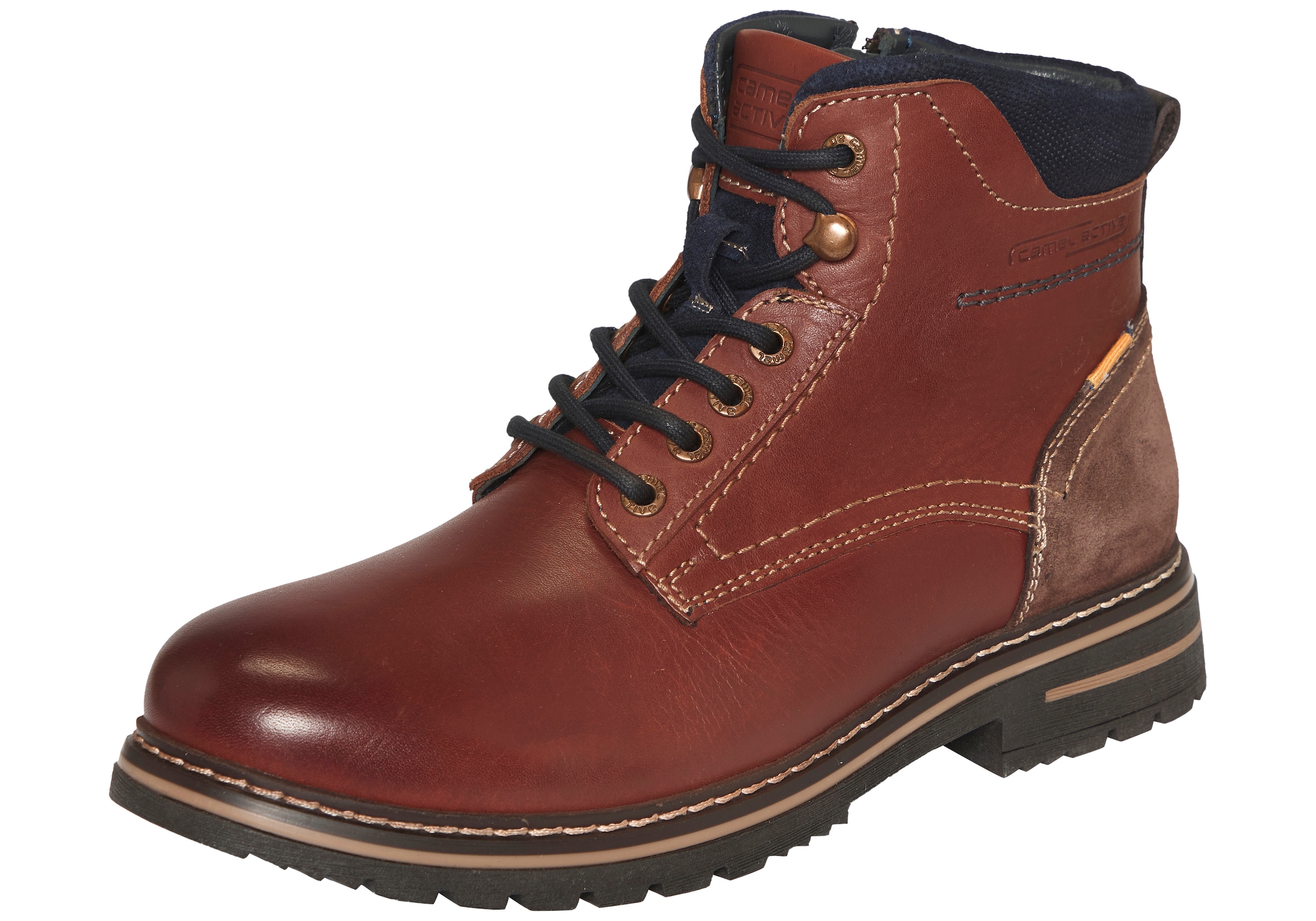 Image of camel active Schnürboots Winterboots, Stiefel mit Reissverschluss