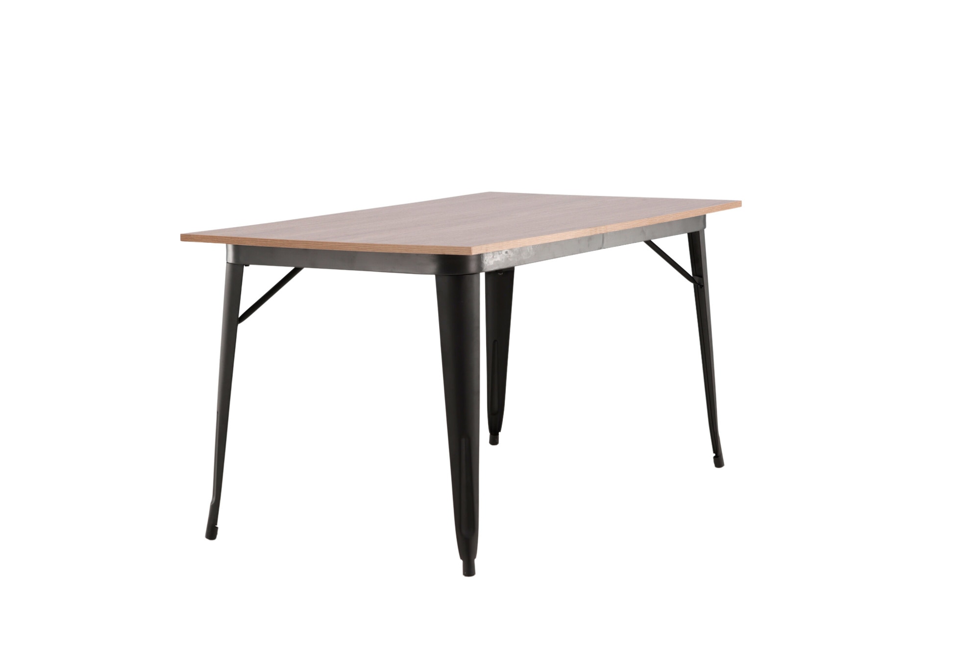 Venture Home Esstisch »Tempe, rechteckiger Esstisch in eleganter Walnussoptik, 140 × 80 cm« Esszimmertisch, MDF, Stahlbeine, rechteckig, kompakt, kultiviert