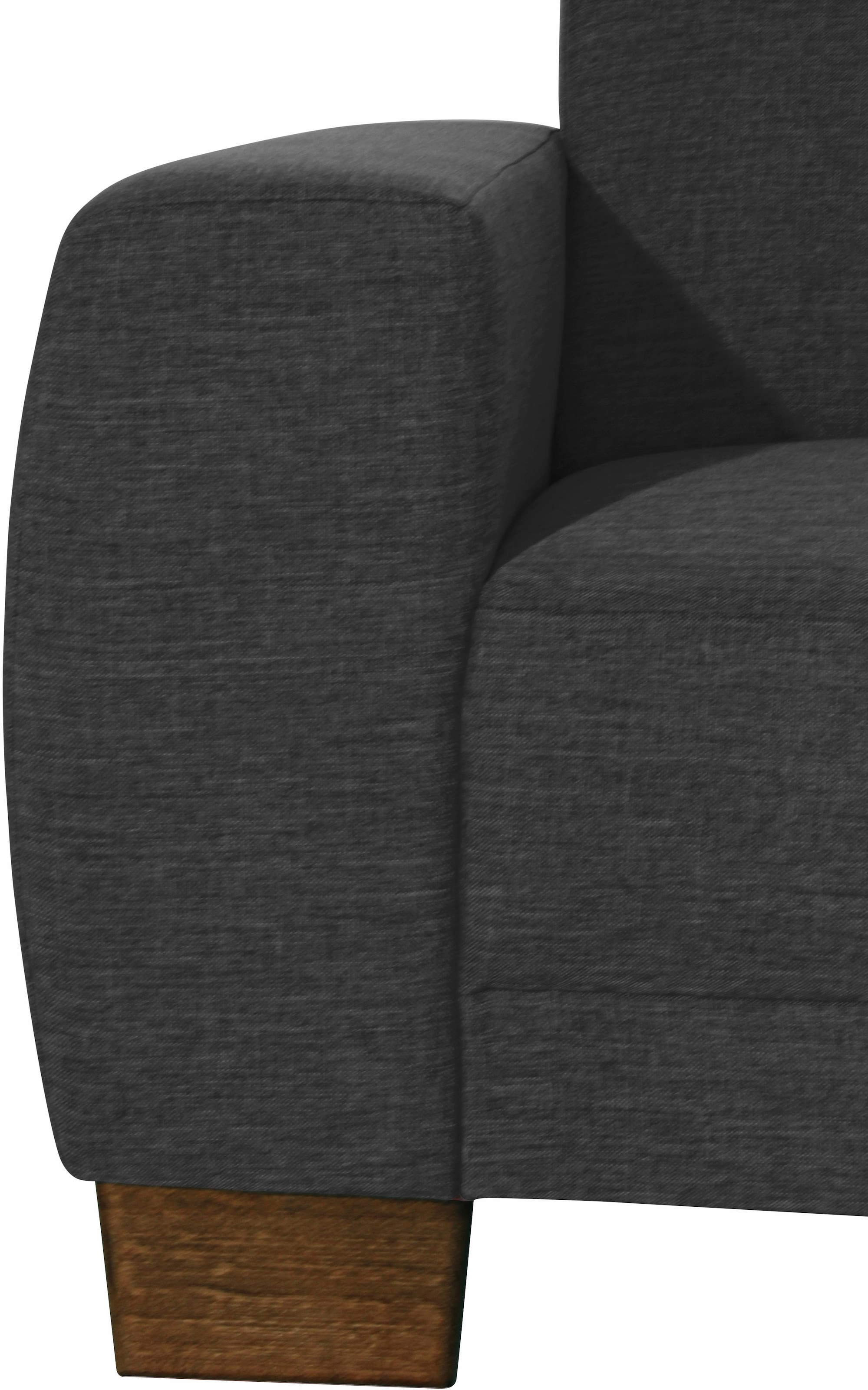 Max Winzer® Ecksofa »Boston bequem, aktuelles Design, hochwertige Verarbeitungsdetails«, in kubischer Form, Ottomane wahlweise rechts oder links