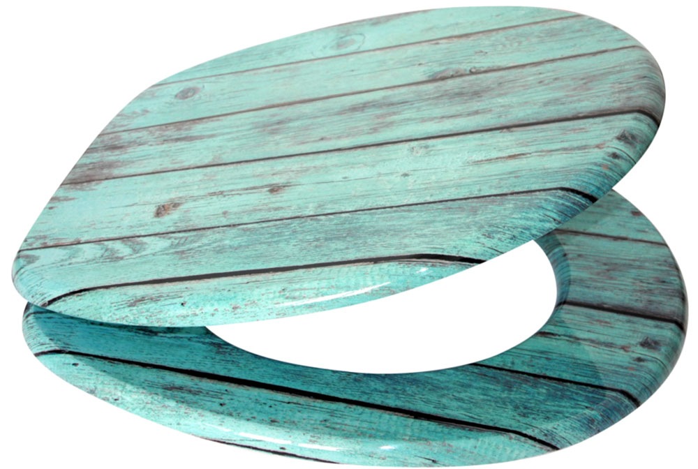 Sanilo Set d'accessoires de salle de bain »Lumber« bestehend aus WC-Sitz, Badteppich, Stöpsel, Seifenspender, WC-Bürste