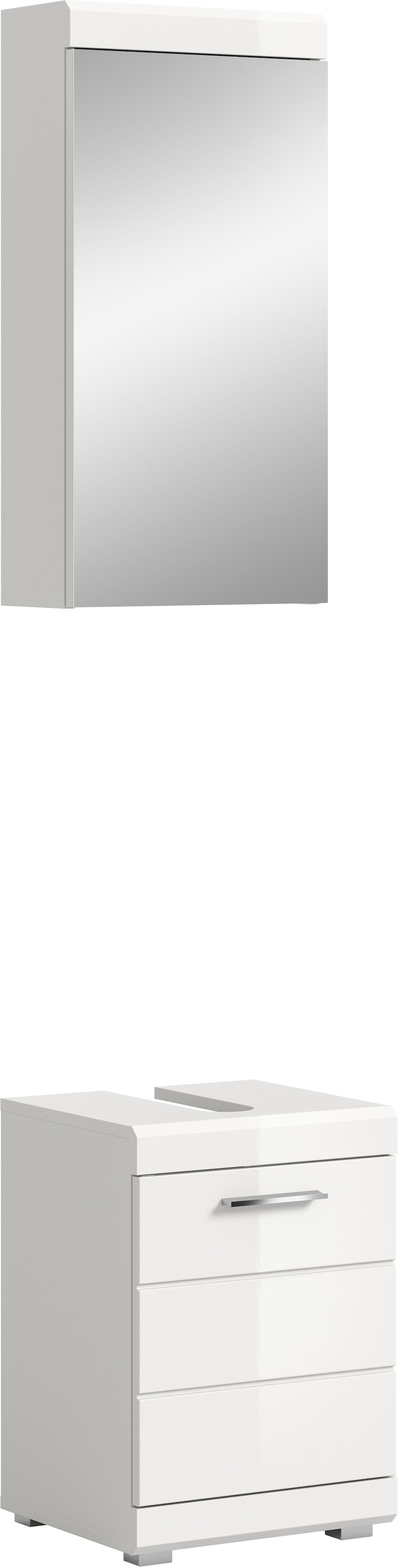 Image of welltime Badmöbel-Set "SIENA, 2-teilig, Waschbeckenunterschrank & Spiegelschrank"