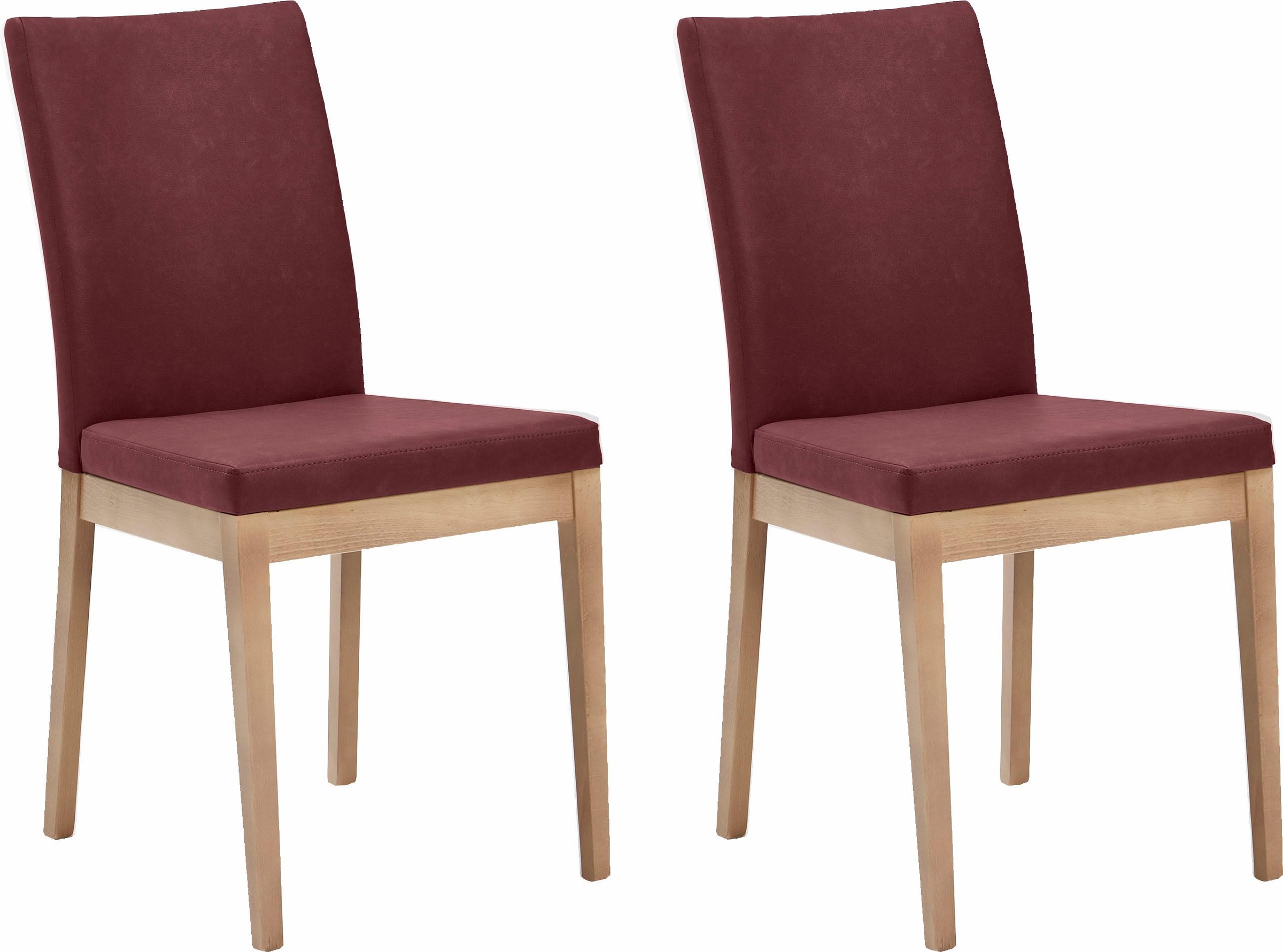 Image of SCHÖSSWENDER 4-Fussstuhl »Sandra«, (Set), 2 St., Polyester, Gestell Massivholz bei Ackermann Versand Schweiz