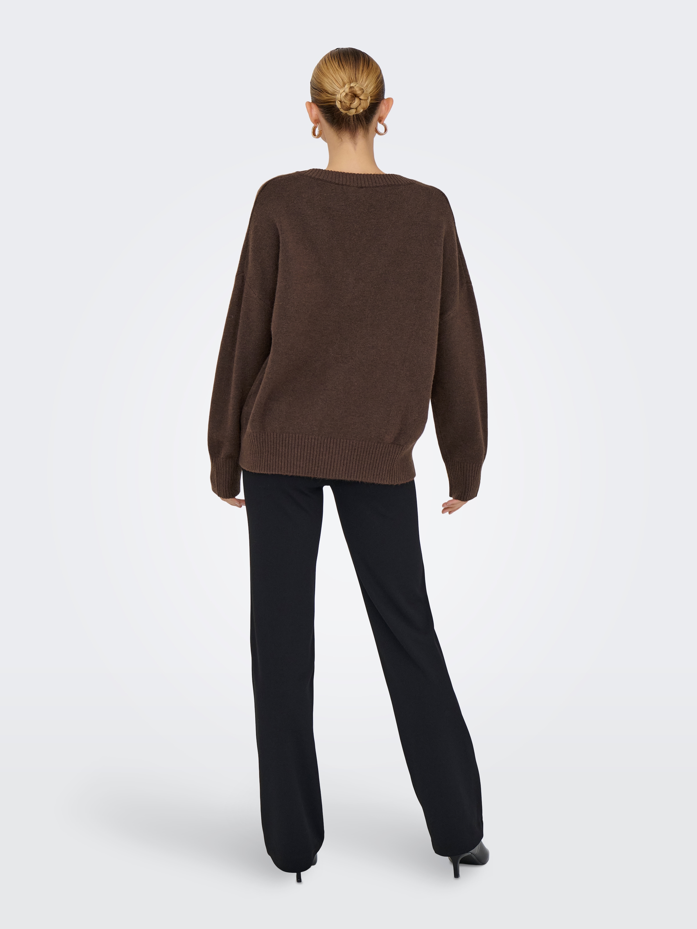 ONLY Pull col V »ONLMARI LS LOOSE V-NECK KNT«