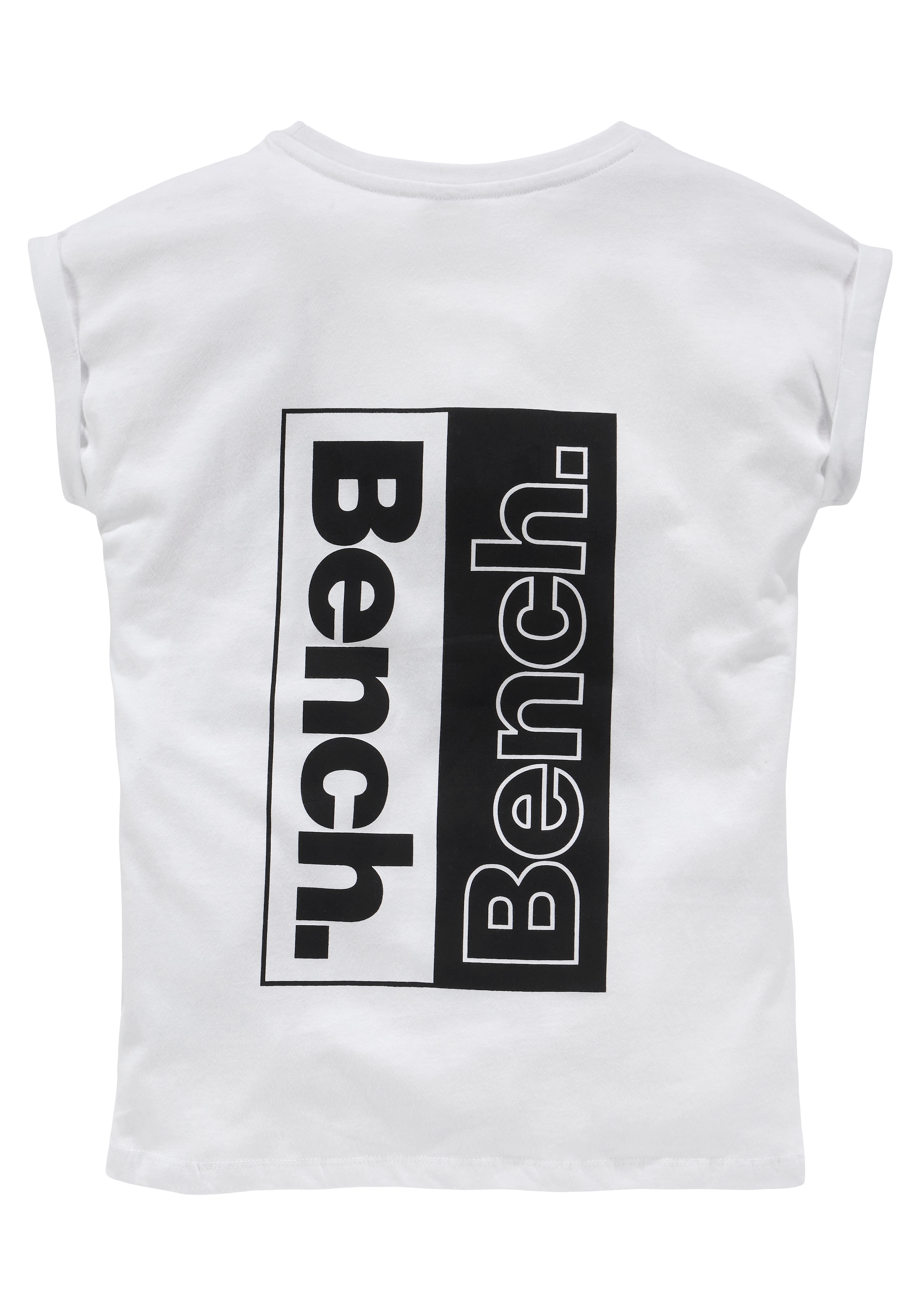 Bench. T-Shirt, mit Logo Rückendruck versandkostenfrei auf