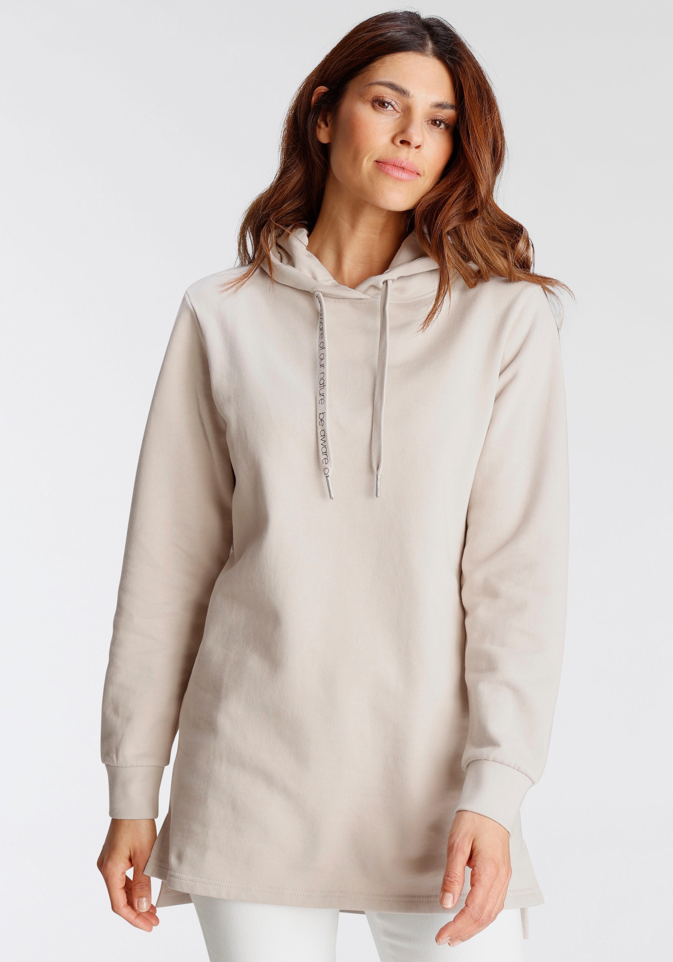 Image of GOODproduct Longsweatshirt »LONG-HOODIE«, GOTS zertifiziert - nachhaltig aus Bio-Baumwolle - NEUE KOLLEKTION bei Ackermann Versand Schweiz