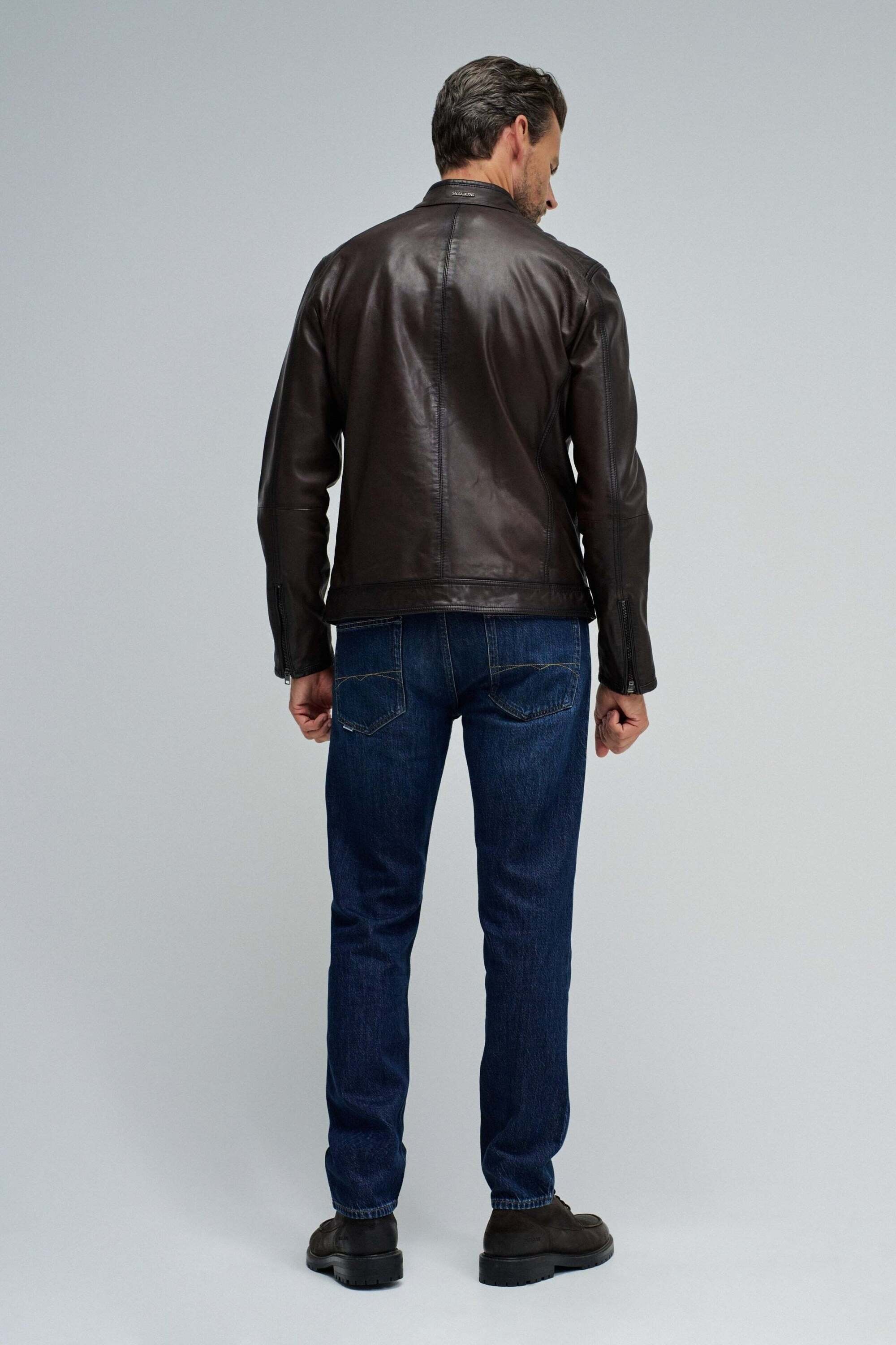 Salsa Veste en cuir »Salsa Jeans Lederjacke Biker«