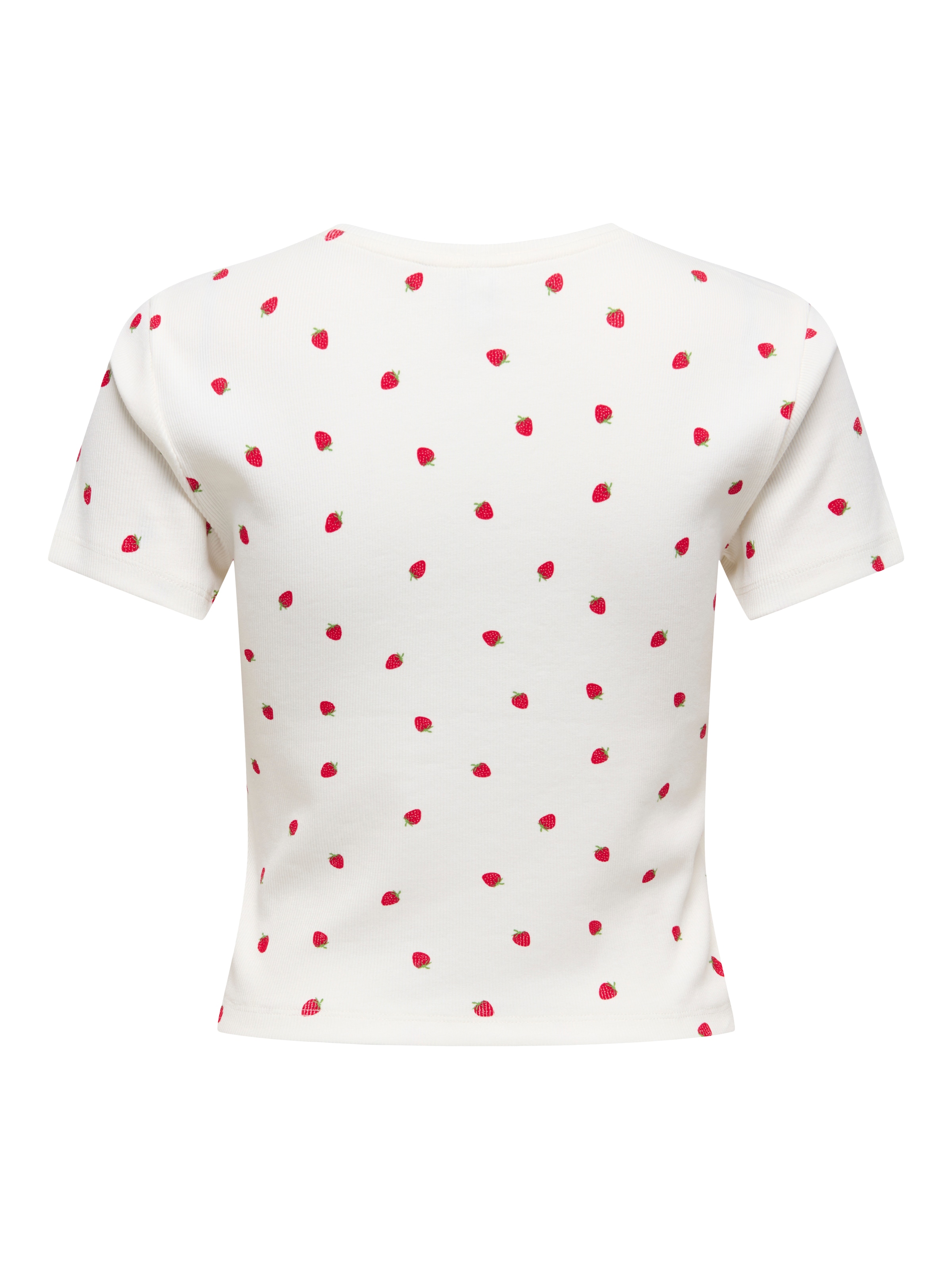 ONLY T-shirt à manches courtes »ONLFENJA LIFE SS AOP TOP JRS NOOS« Baumwollmischung, Cropped Fit, Rundhals