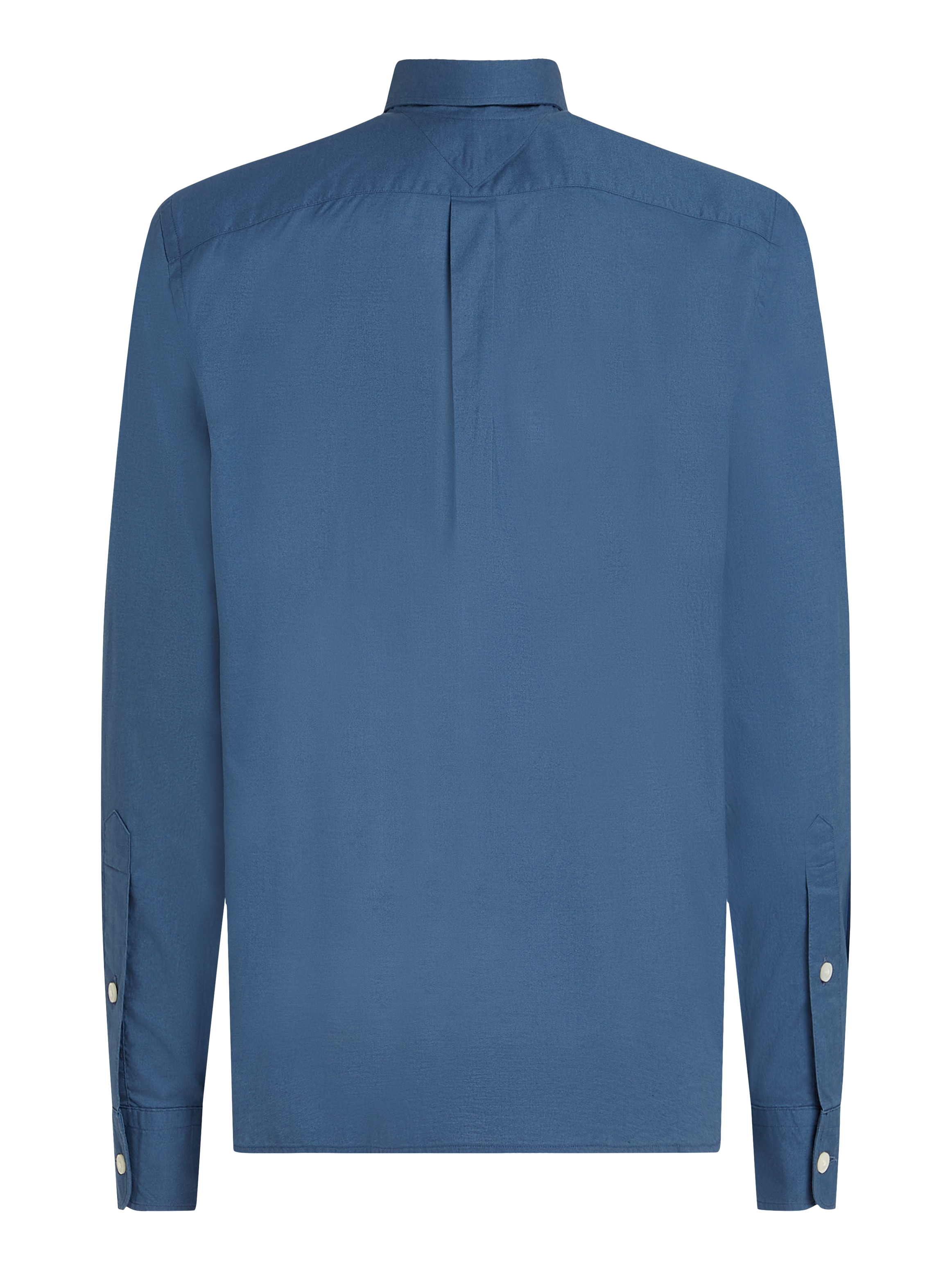 Tommy Hilfiger Businesshemd »FLEX POPLIN SOLID RF SHIRT mit Button-down und Rückenfalte«, unifarben, klassisch, regular fit, Baumwolle, Kragen