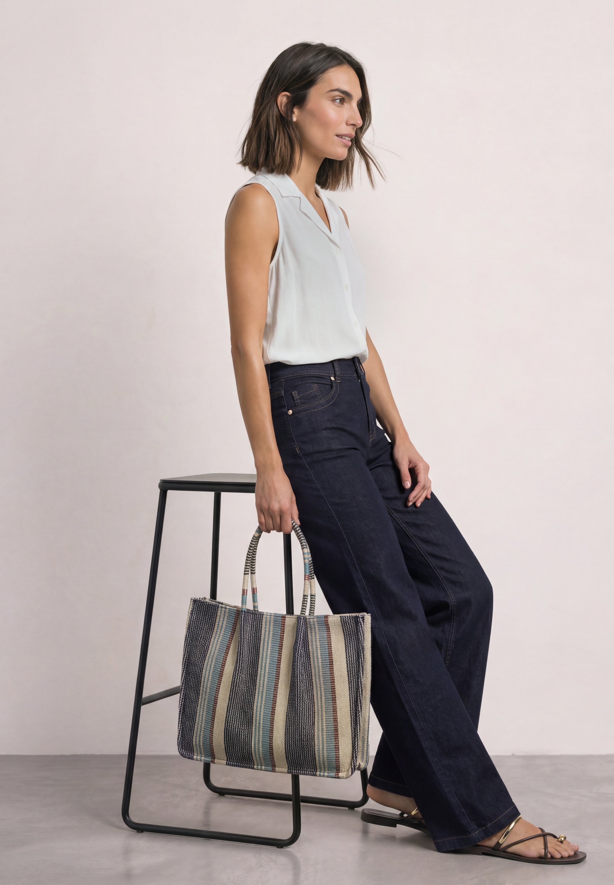 STREET ONE Loose-fit-Jeans »Style Emee« mit Stretch / in Rinsed-Optik