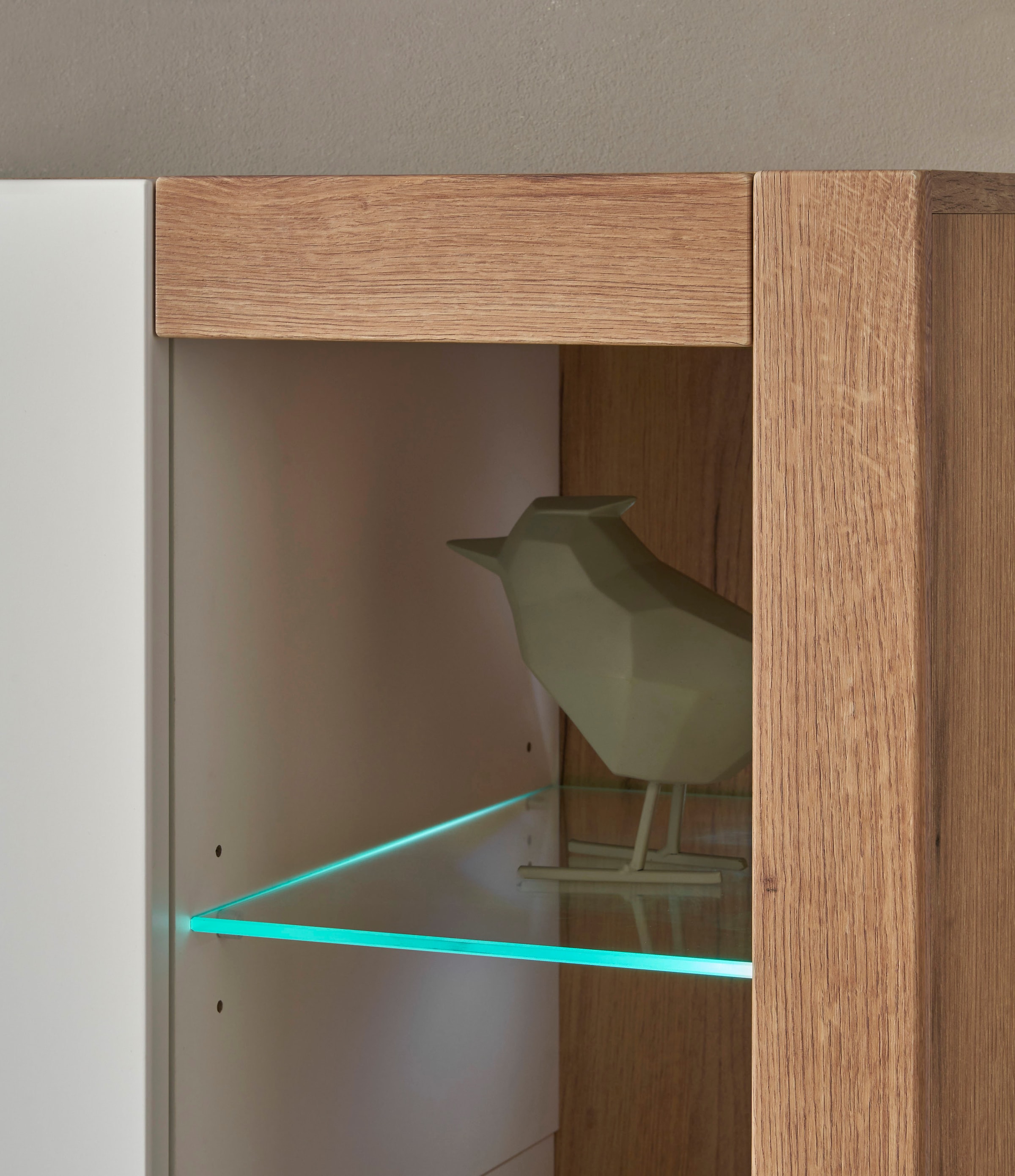 INOSIGN Lowboard »Brixen, moderner TV-Schrank, Kommode in Eiche Evoke Dekor mit Weiss«, Metallgriffe, ausreichend Stauraum, vielseitig einsetzbar