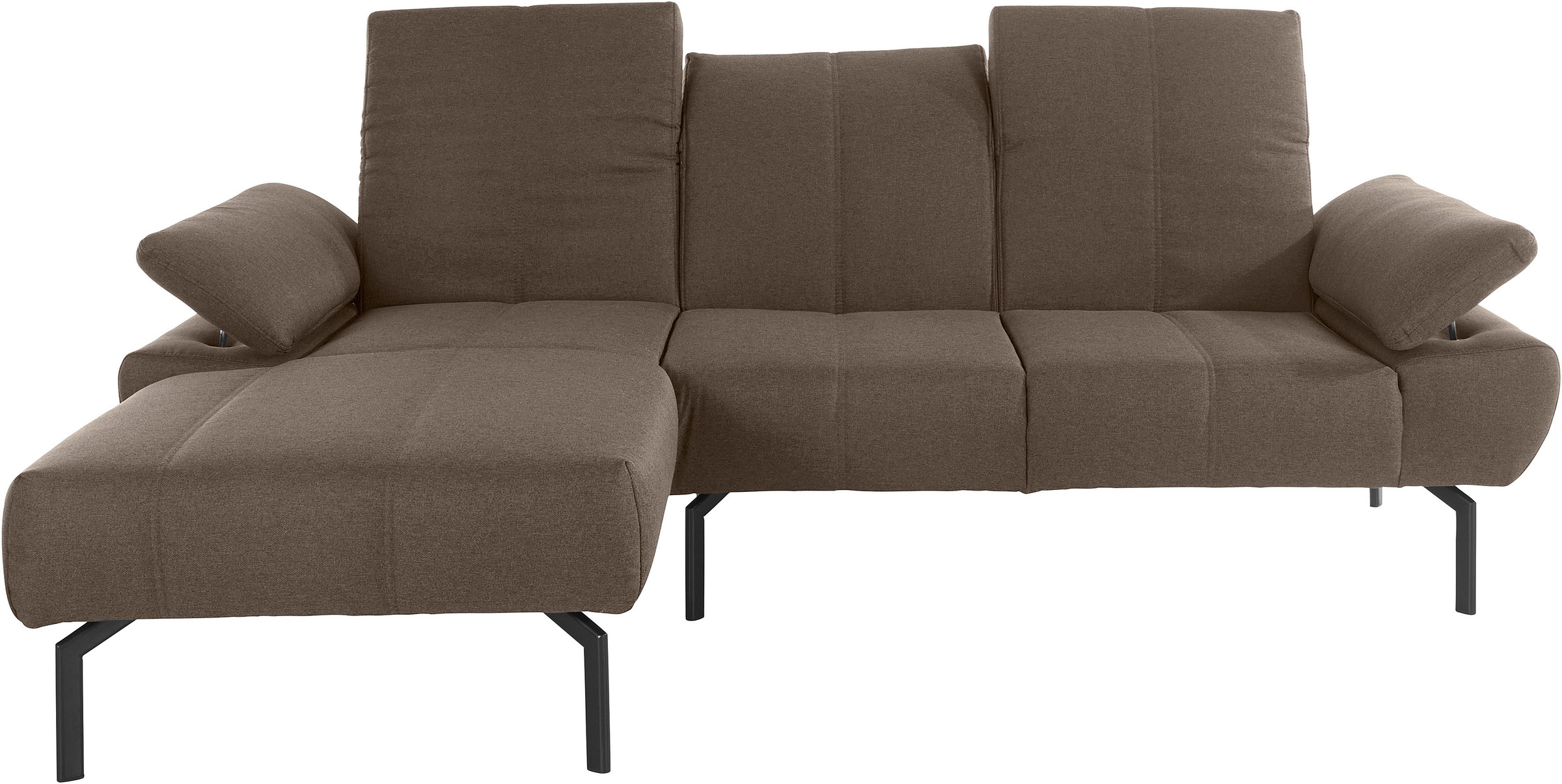 Image of Places of Style Ecksofa »Ryedal«, wahlweise mit oder ohne Sockel in Wildeiche-Optik, mit oder ohne Armteil- und Rückenverstellung bei Ackermann Versand Schweiz