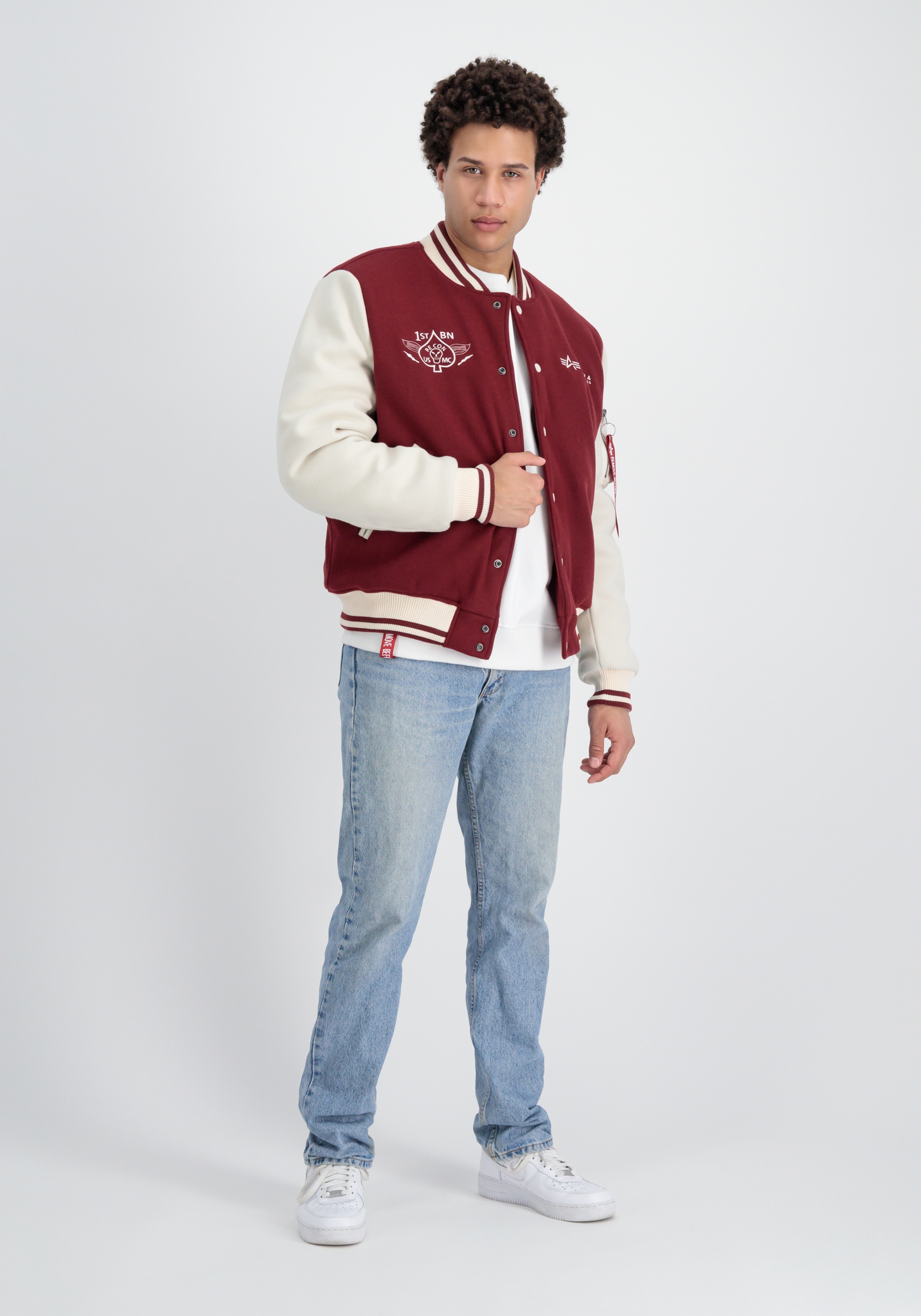 Alpha Industries Bomberjacke »Alpha Industries Men - Bomber Jackets Varsity Air Force Jacket«