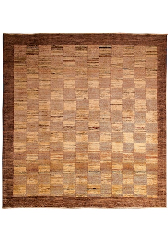Wollteppich »Ziegler Modern Teppich handgeknüpft mehrfarbig«, quadratisch, handgeknüpft