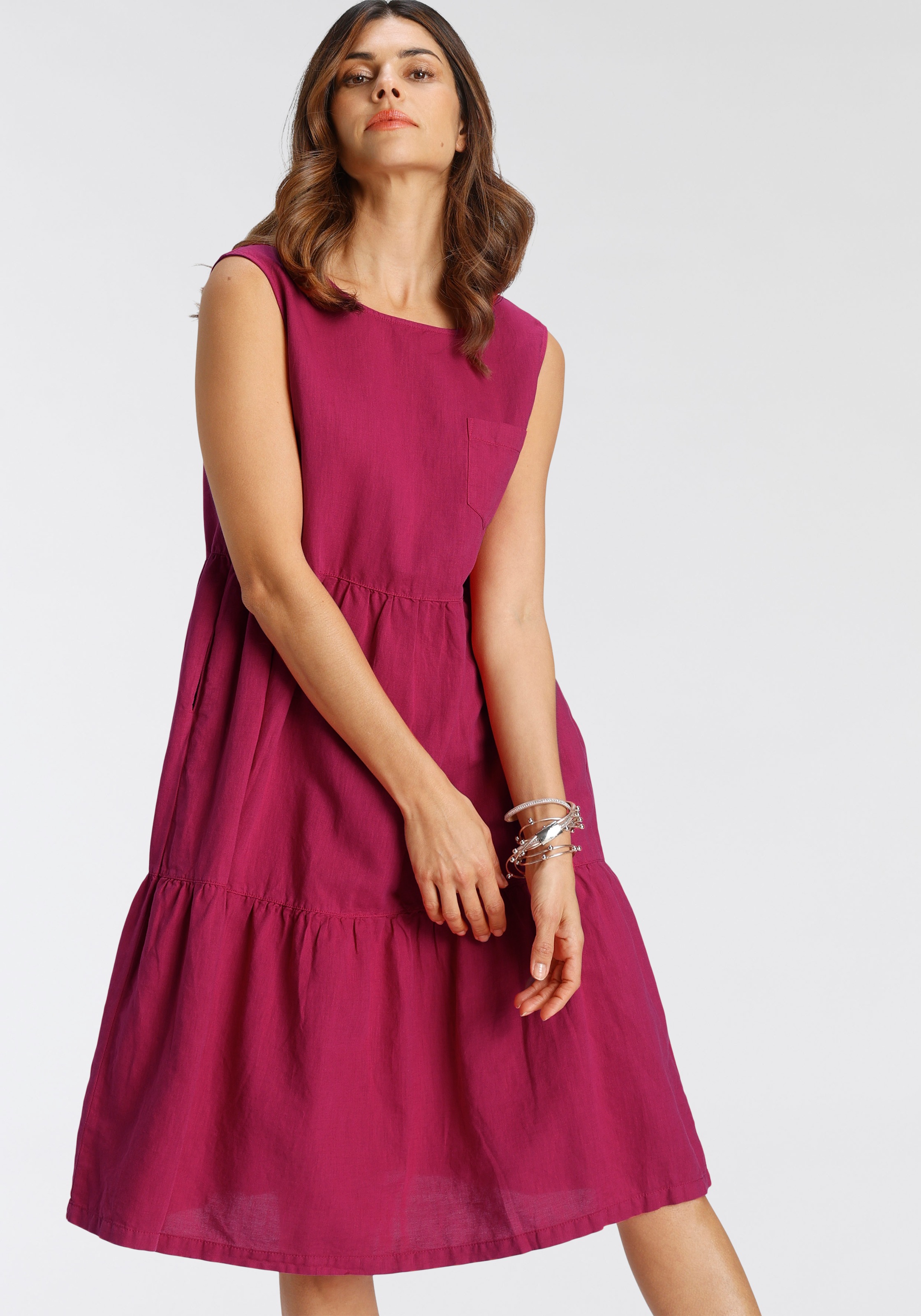 Image of camel active Sommerkleid, ohne Ärmel, Stufenkleid mit Volants bei Ackermann Versand Schweiz