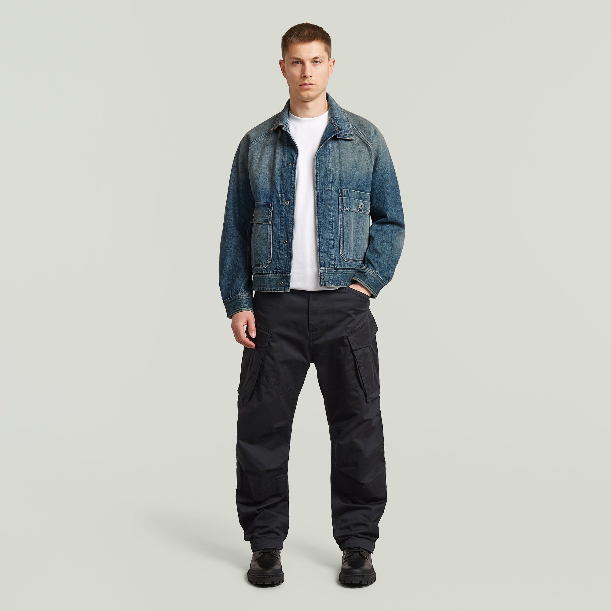 G-STAR Pantalon cargo »Rovic 3D Relaxed«  taille basse, mélange de coton avec une teneur en stretch