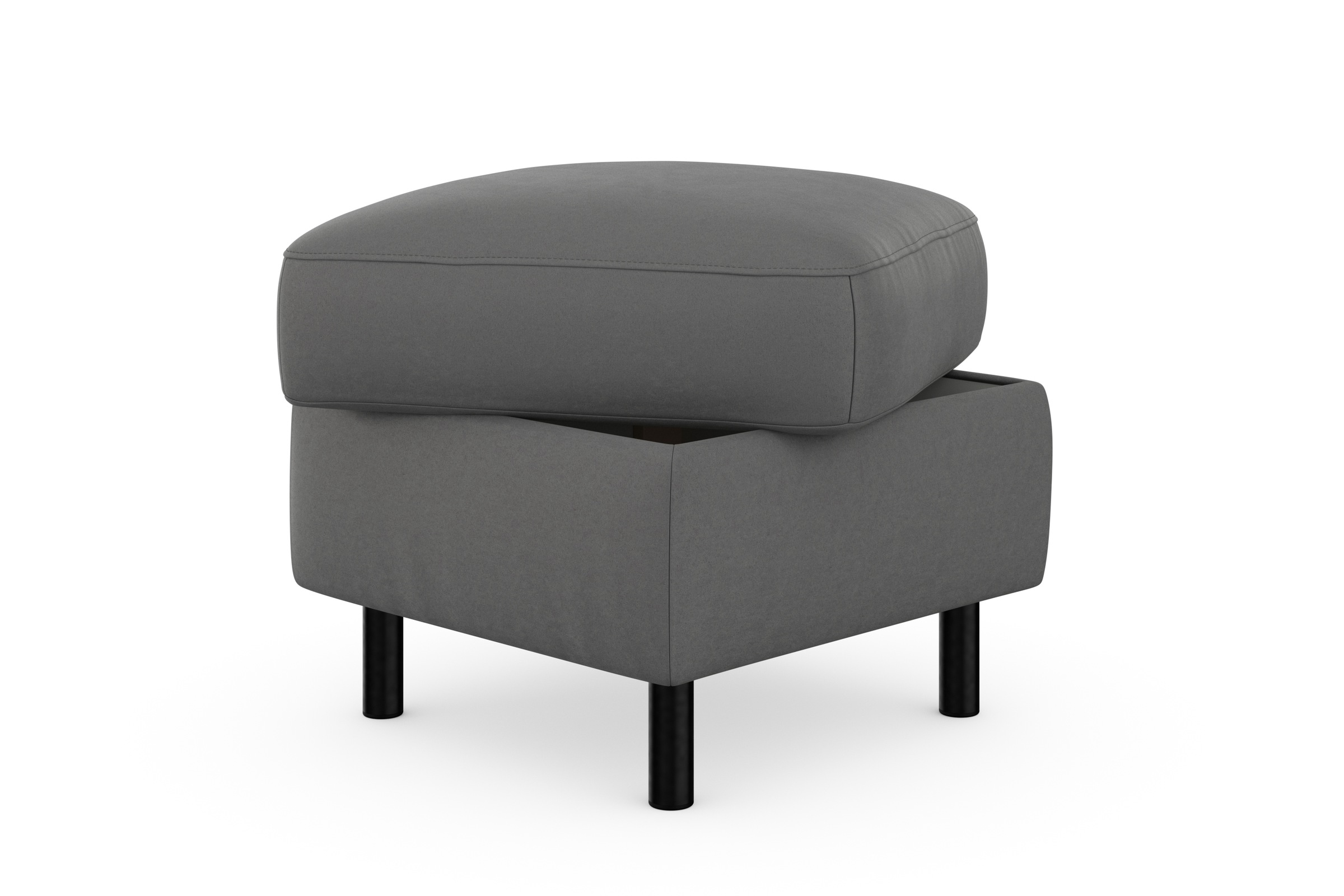 sit&more Stauraumhocker »Sinatra« Sitzfläche ist abnehmbar, mattschwarze Metallfüsse