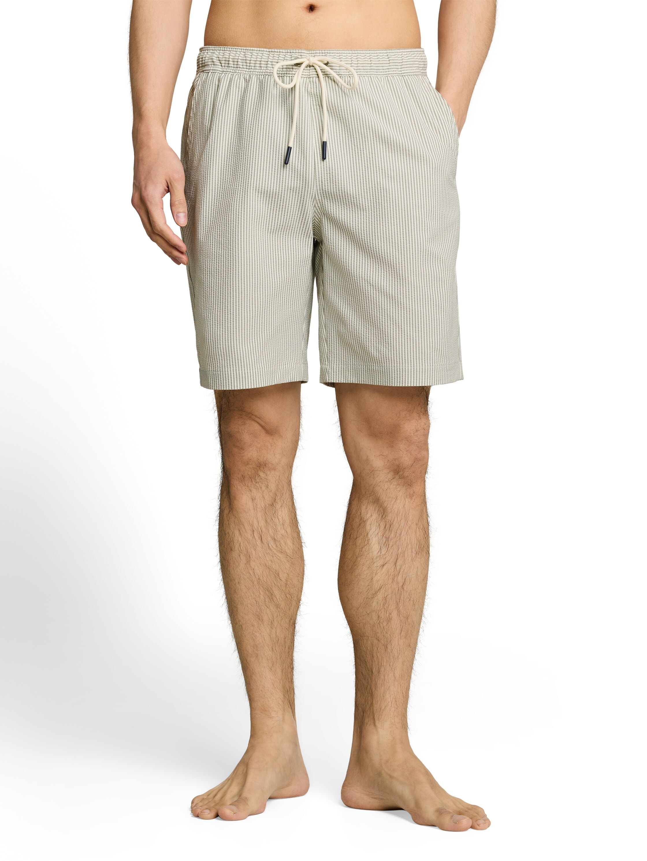 Image of TOM TAILOR Badehose im Streifen-Design und mit Eingrifftaschen