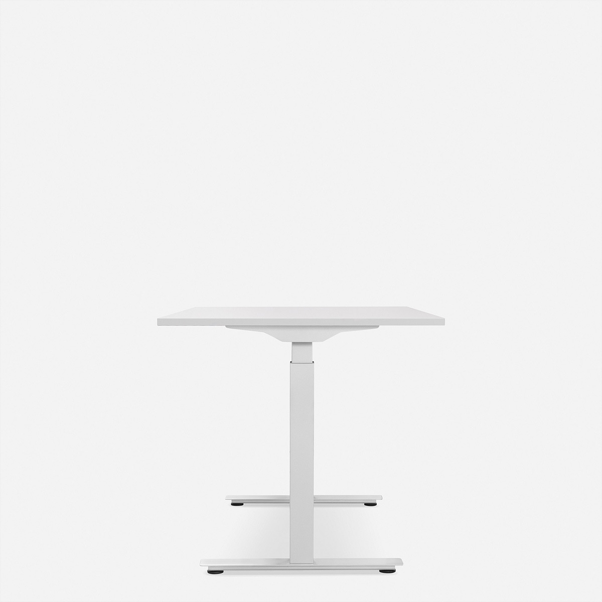   »WRK21 Schreibtisch Smart 120 x 80 cm, Höhenverstellbar, Weiss Uni / Weiss« ()