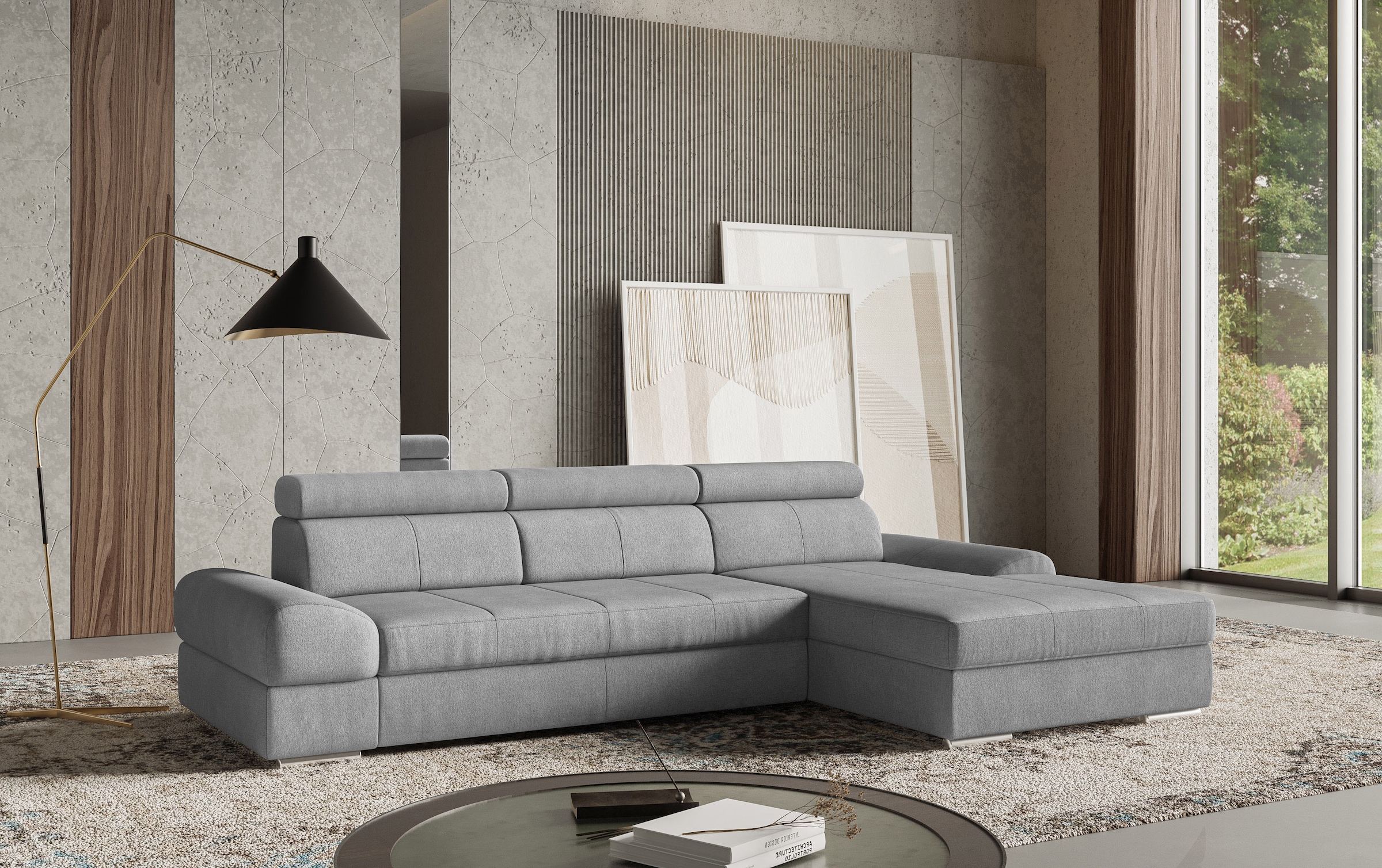 sit&more Ecksofa »Broadway L-Form«, inklusive Kopfteilverstellung, wahlweise mit Bettfunktion