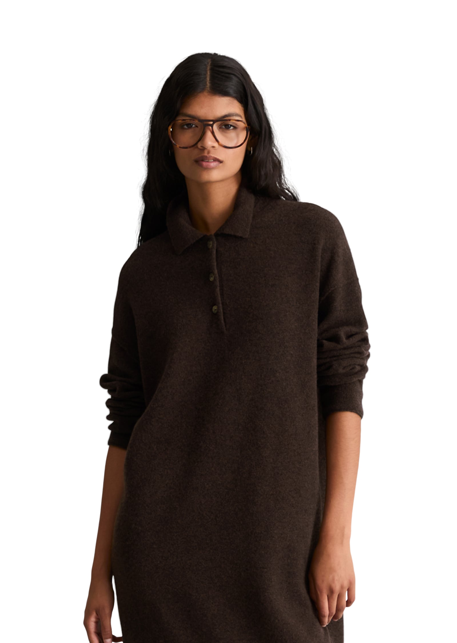 Image of Marc OPolo DENIM Strickkleid oversize aus weichem Schurwolle-Mix